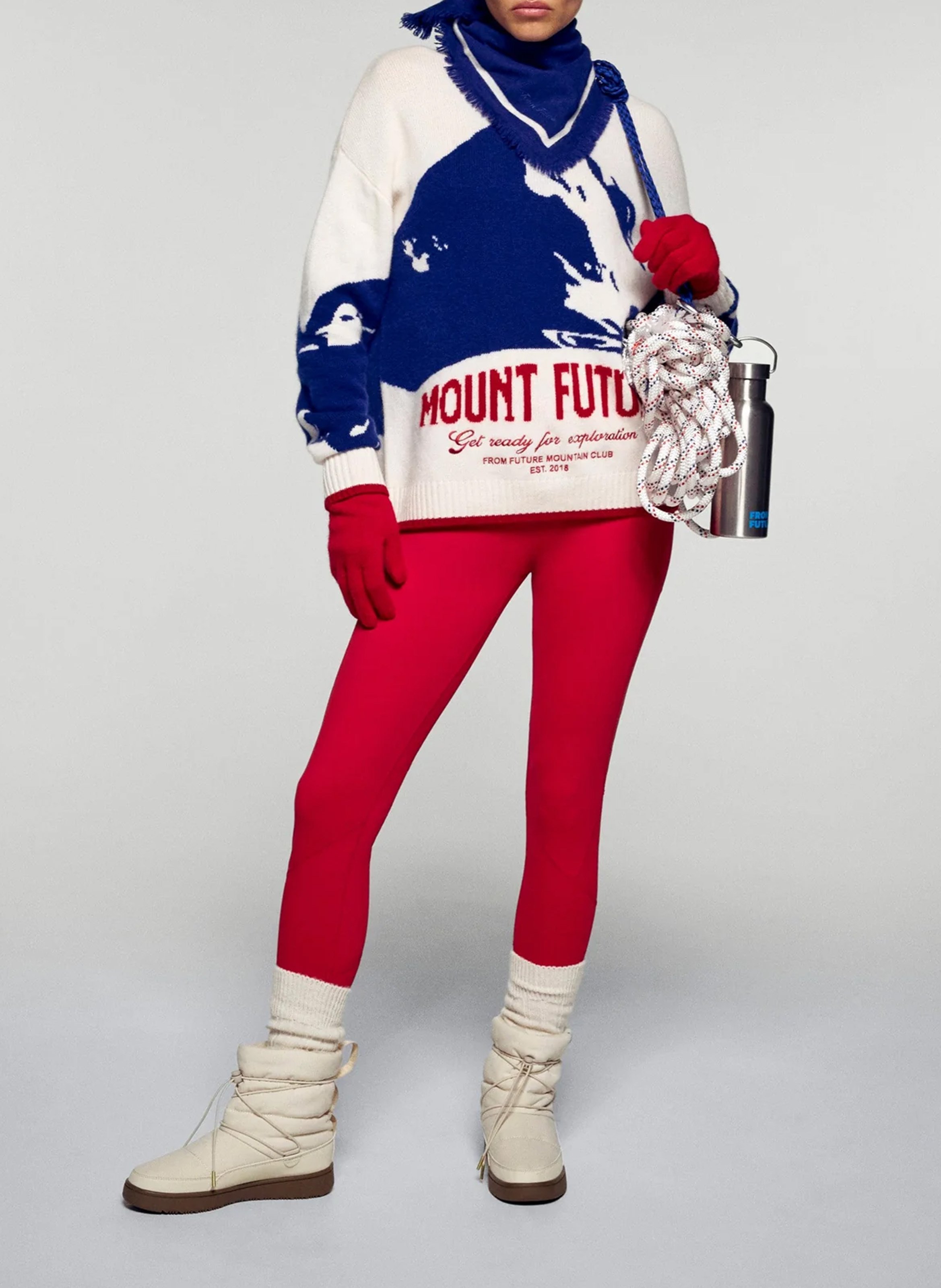 Pull col rond en cachemire FROM FUTURE Beige