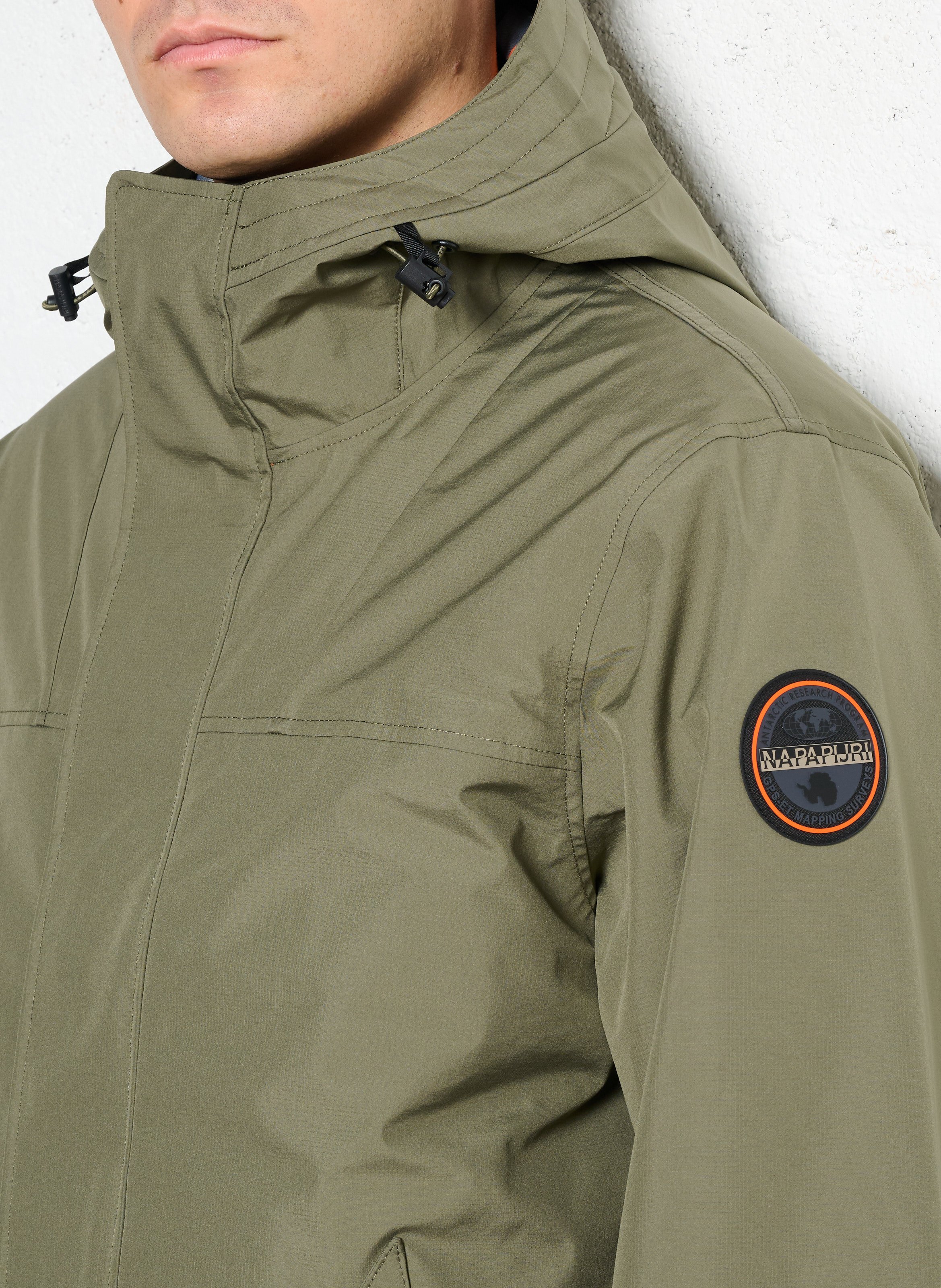 Rechte parka met opstaande kraag NAPAPIJRI Groen