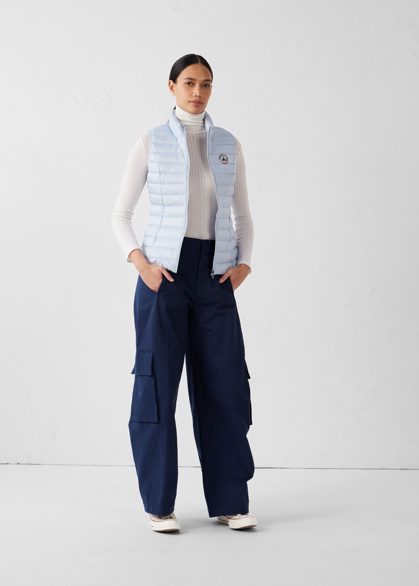 Sleeveless lightweight down vest seda JOTT Blue