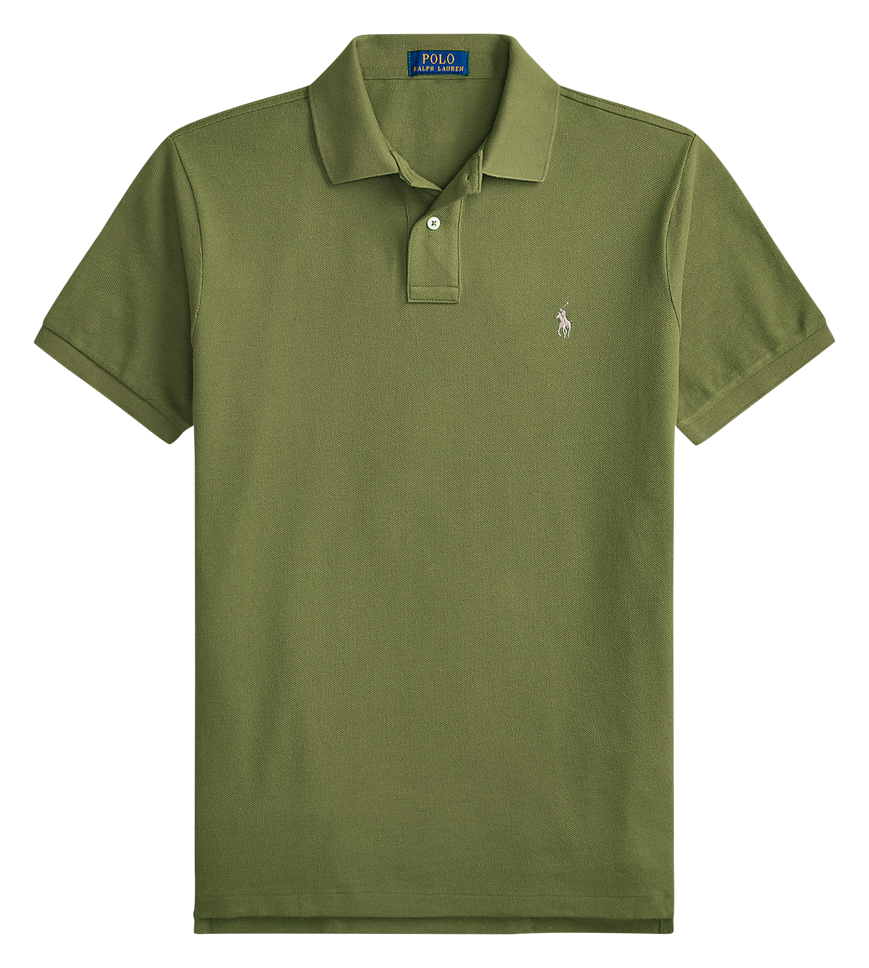 Slim-fit cotton piqué polo shirt  Garden trail c8125