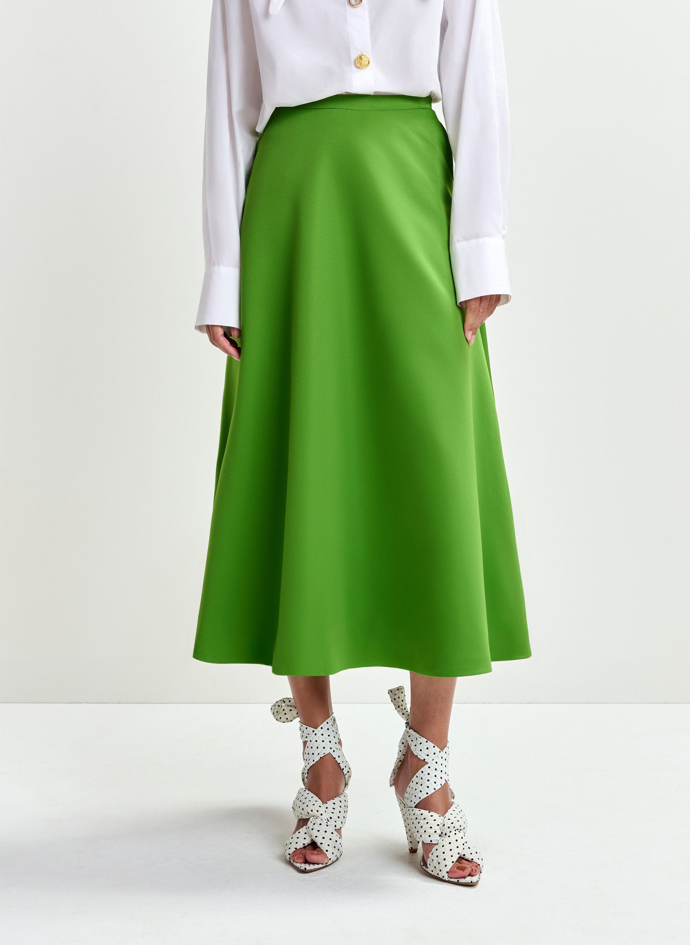 <p>Flared Maxi Skirt</p> ESSENTIEL ANTWERP Green