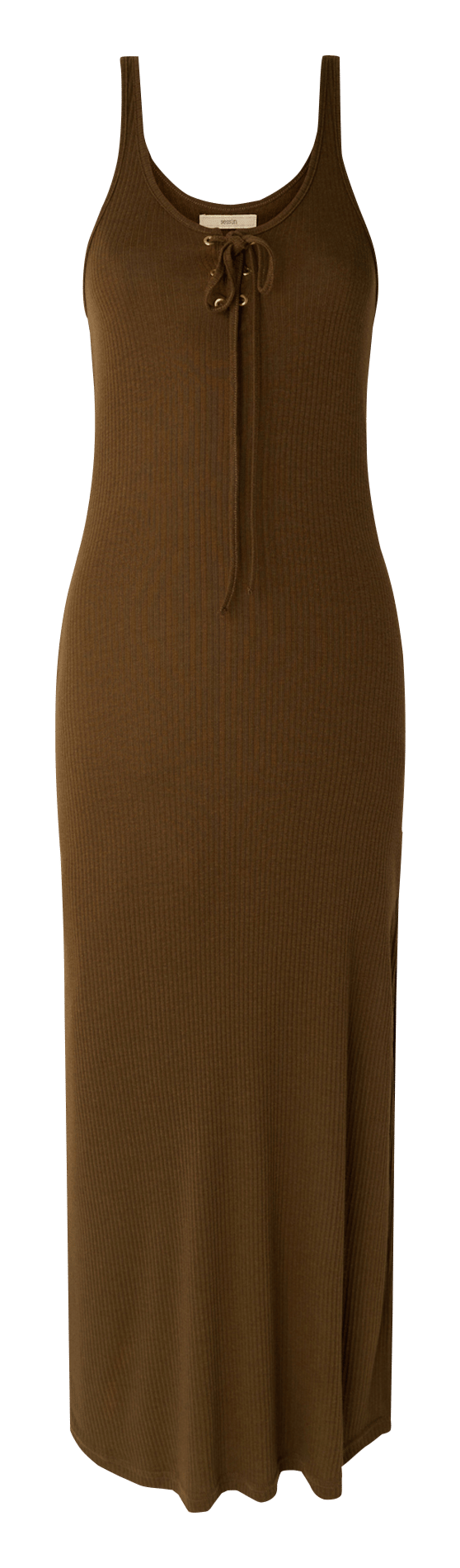 Lange gebreide jurk SESSUN Bruin