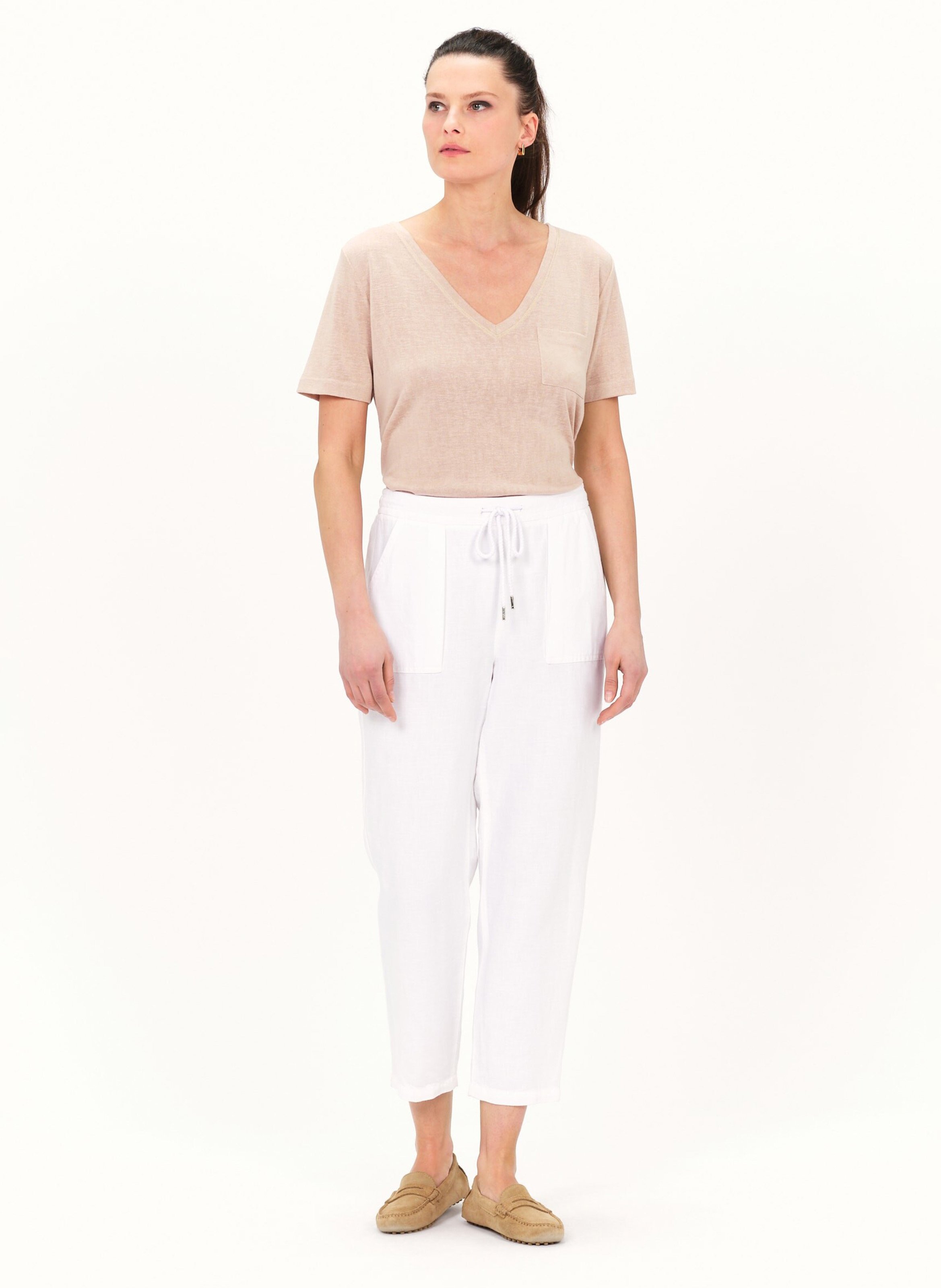 Pantalon droit CAROLL Blanc