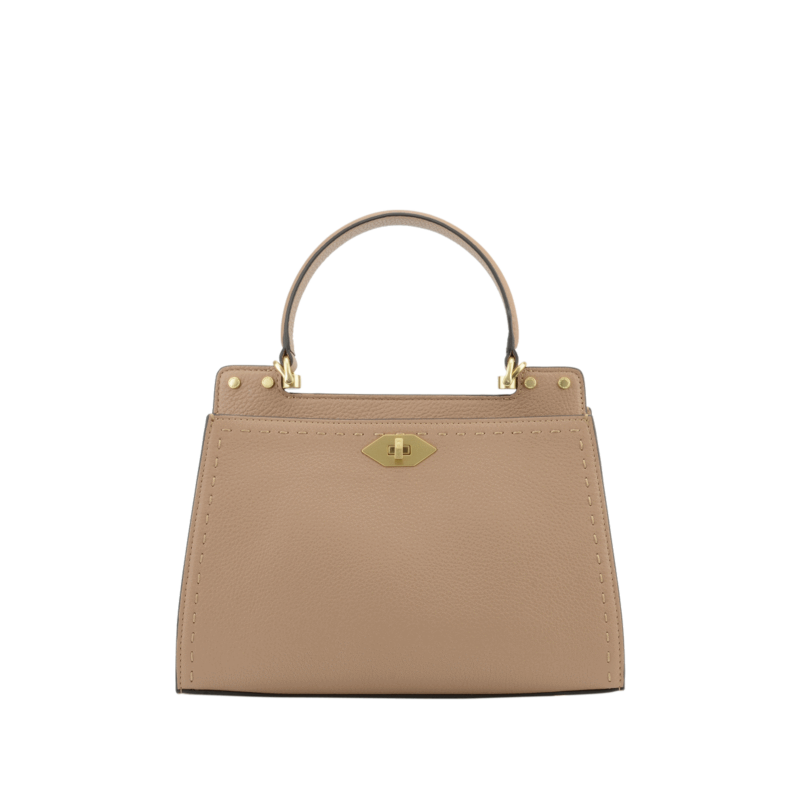 Handbag in calfskin POURCHET