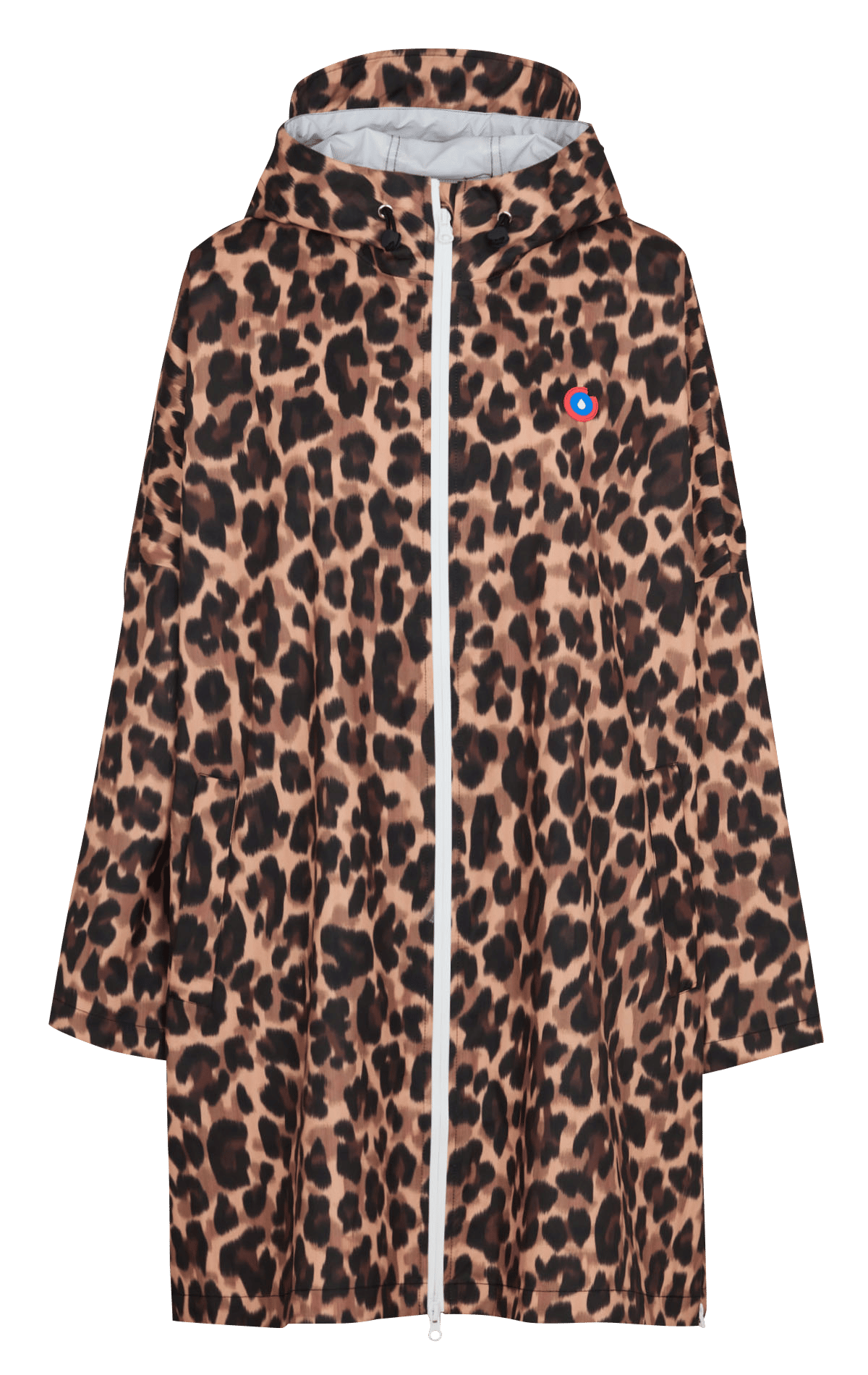 Ruimvallende regenjas met capuchon FLOTTE Bruin