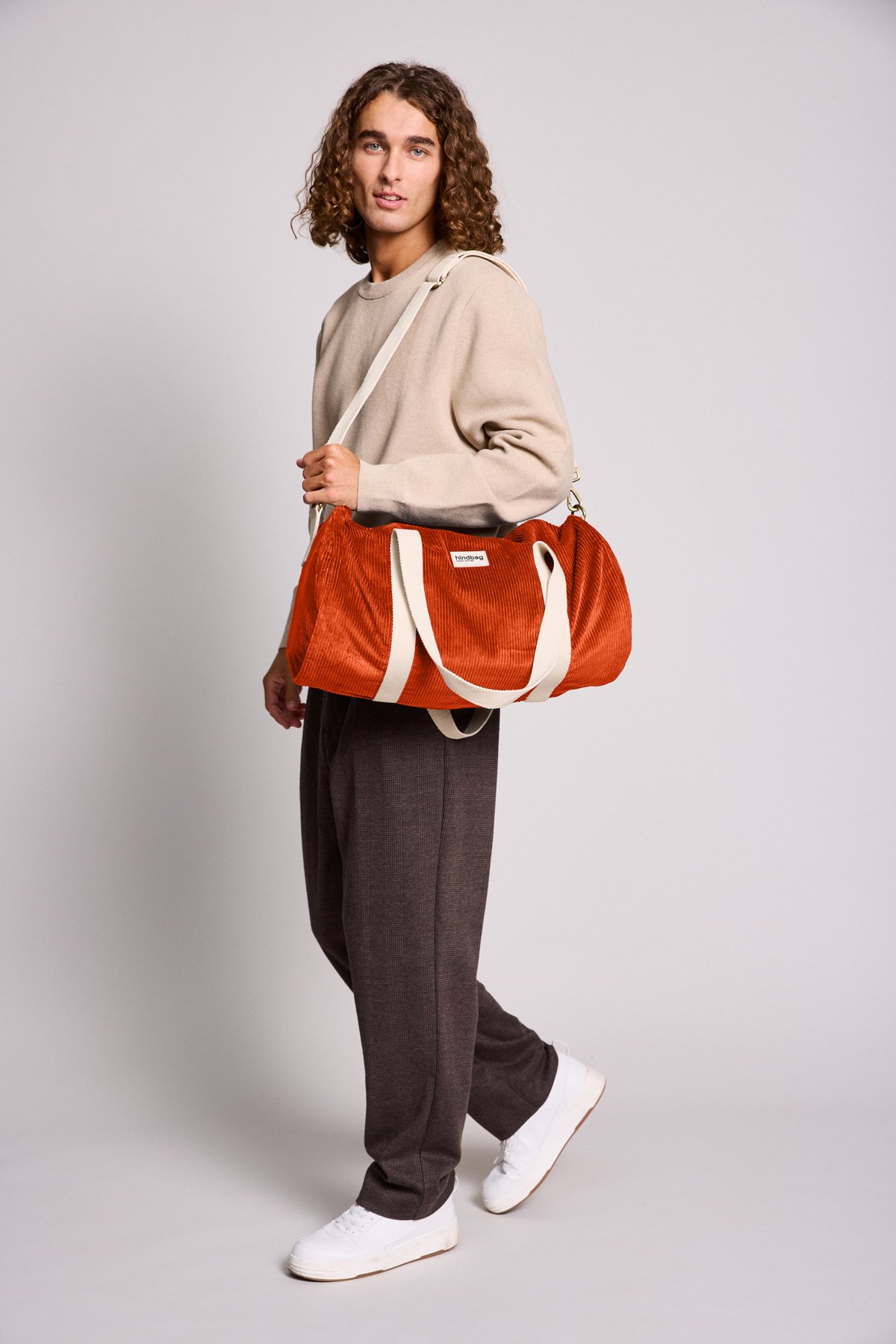 Cotton weekend bag HINDBAG Orange