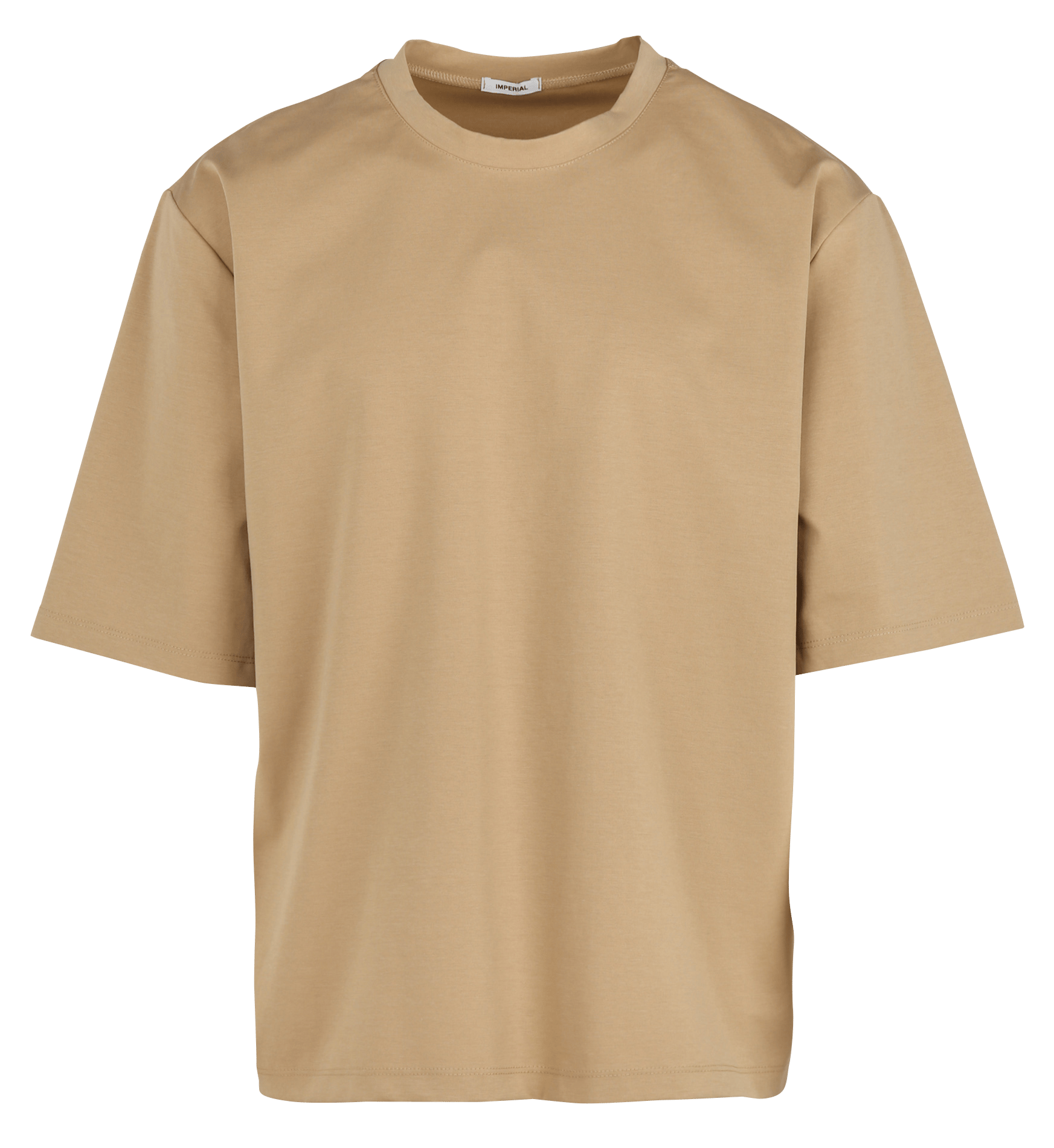 Basic cotton-mix T-shirt IMPERIAL Beige