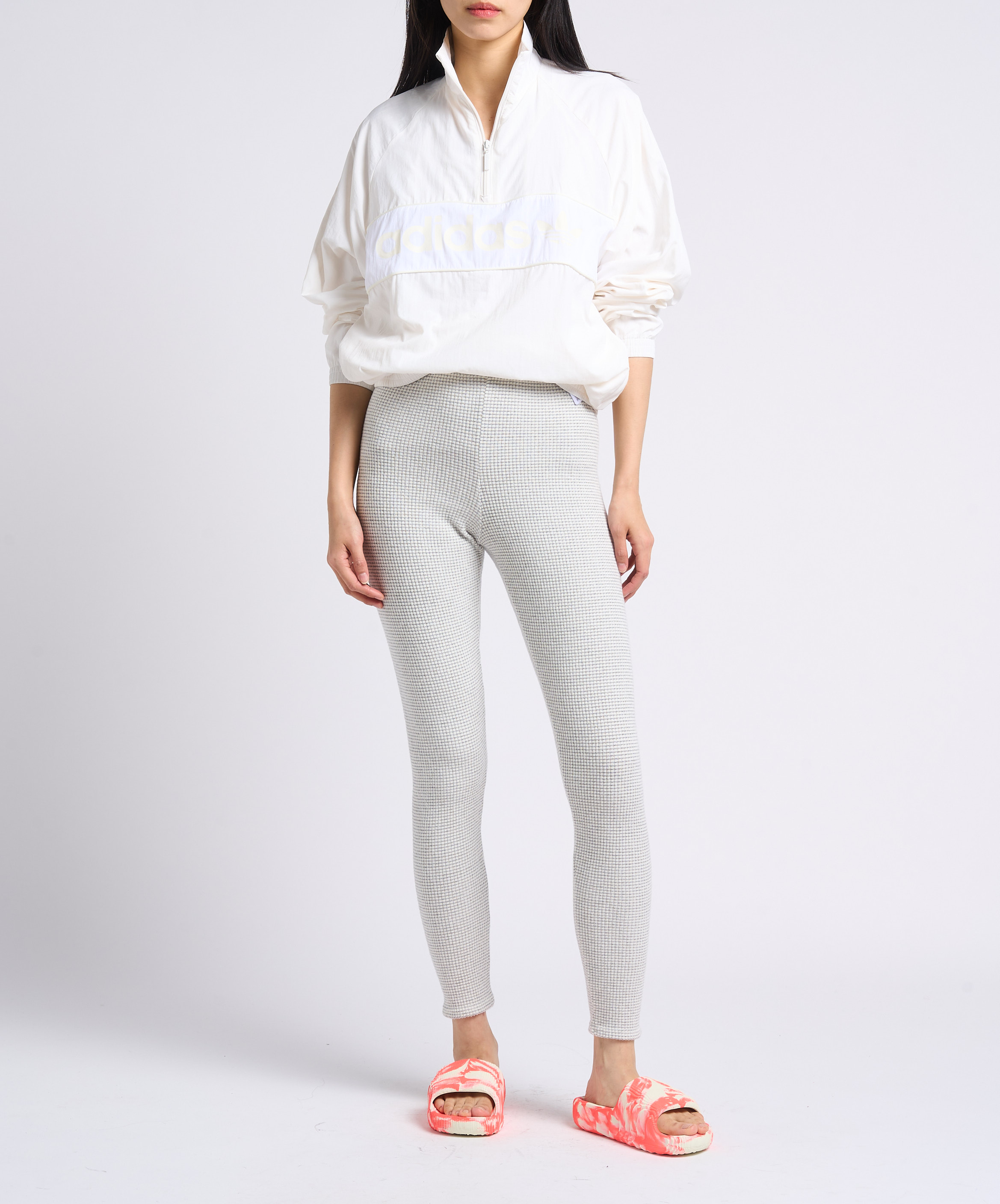 Loose-fit high-neck sweatshirt ADIDAS White