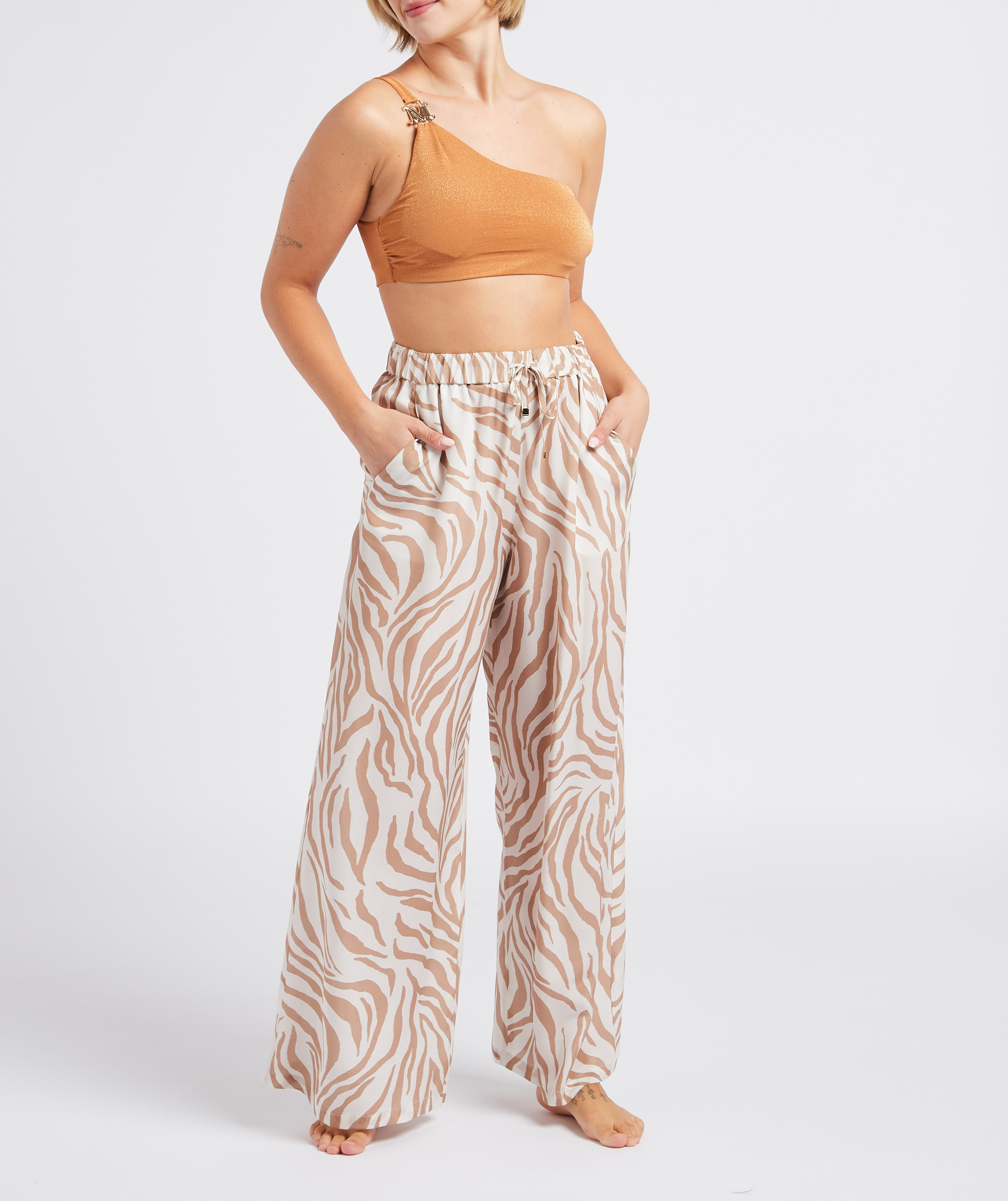 Lurex-Bikinioberteil MAX MARA LEISURE Orange