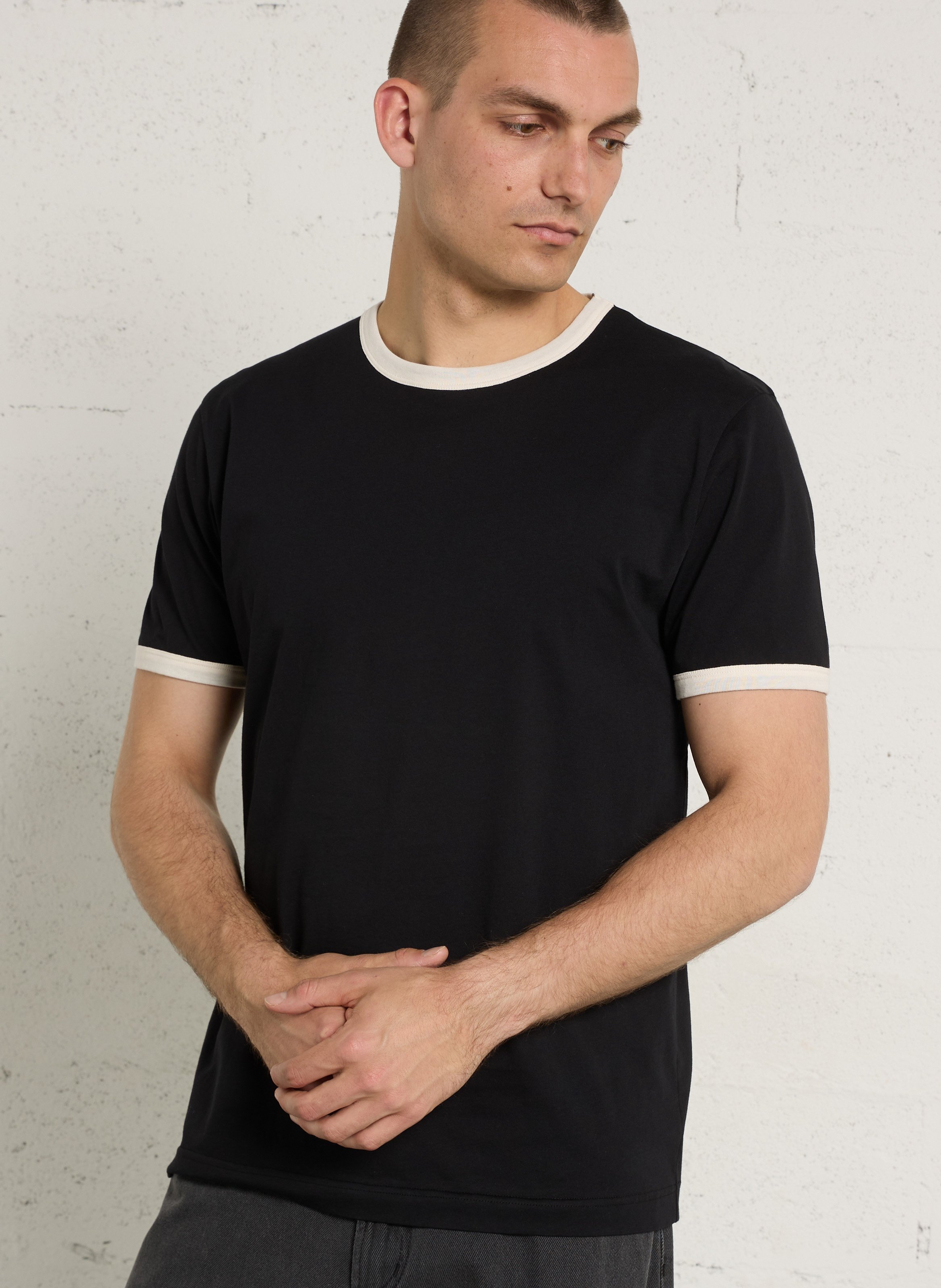 Straight cotton T-shirt AU PRINTEMPS PARIS Multicolored