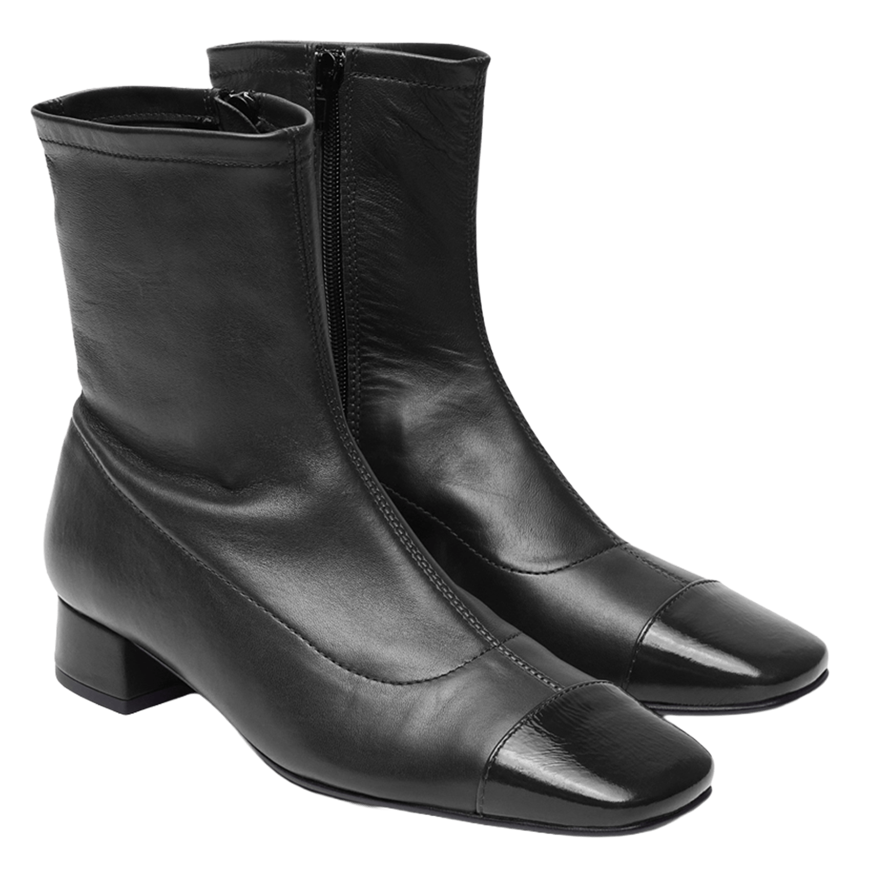 Bottines en cuir | Noir AUGUSTA Femme