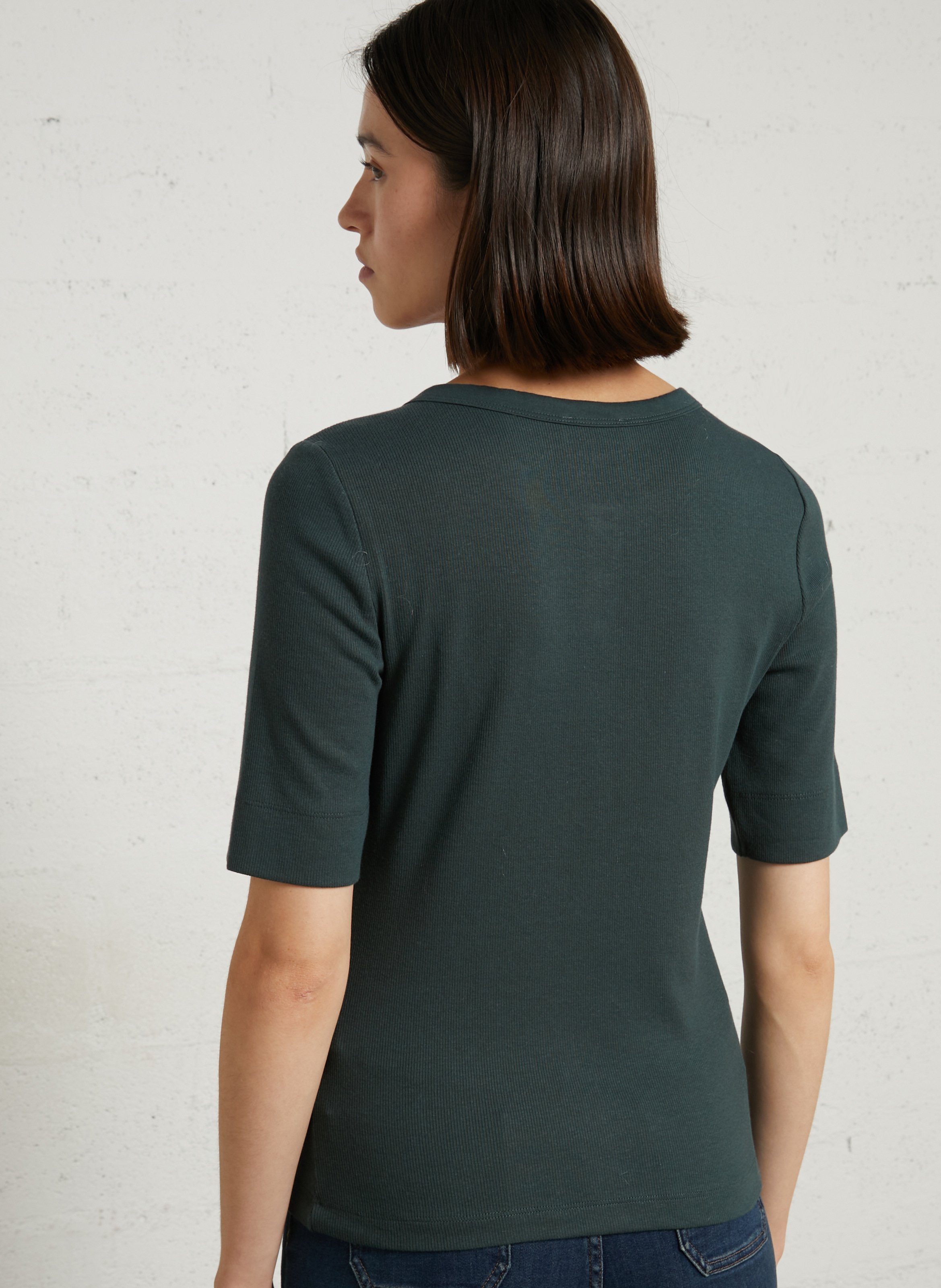 Straight-cut round-neck T-shirt MAISON 123 Blue