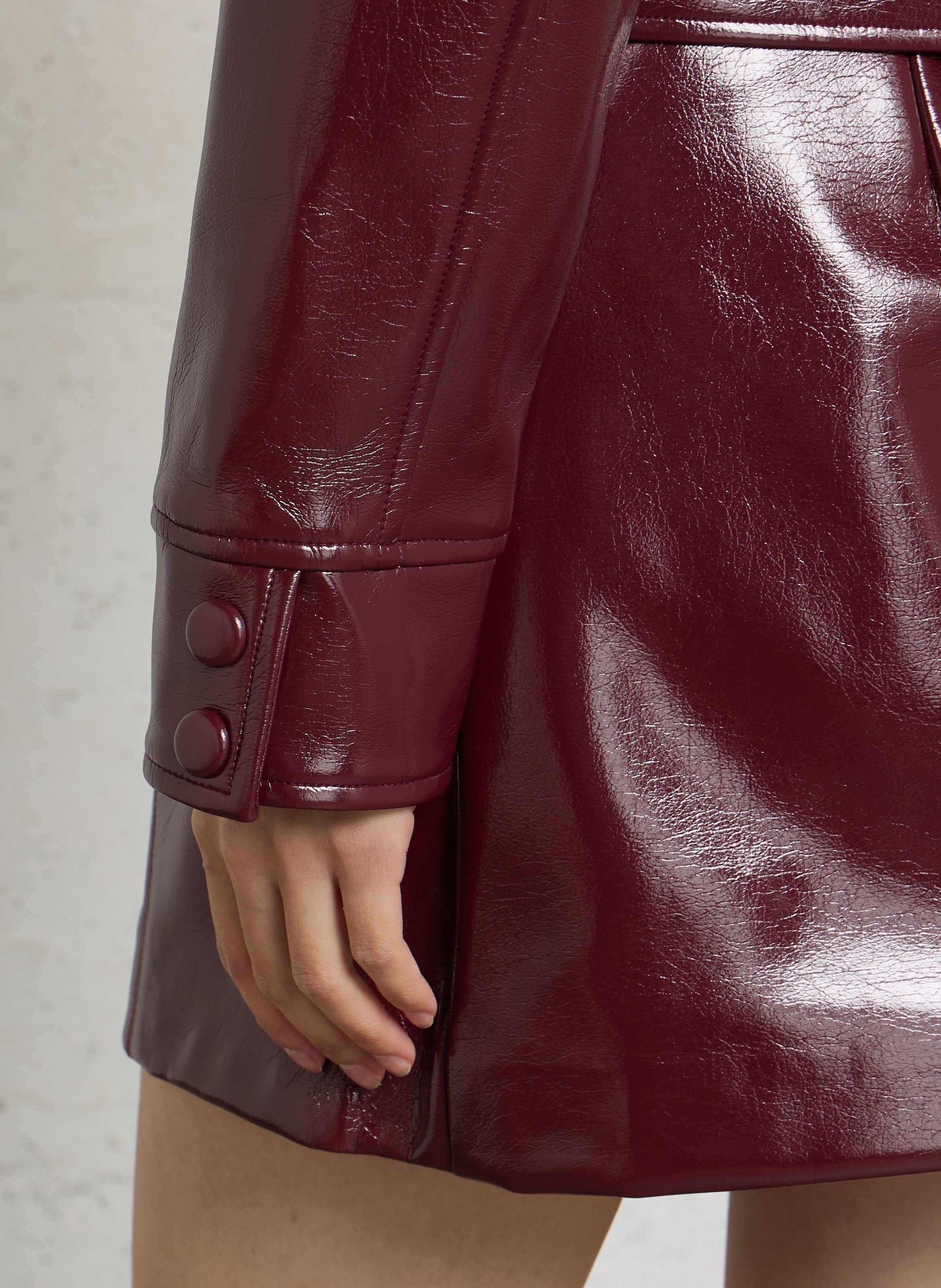 Gerade Vinyljacke SUNCOO Pflaume
