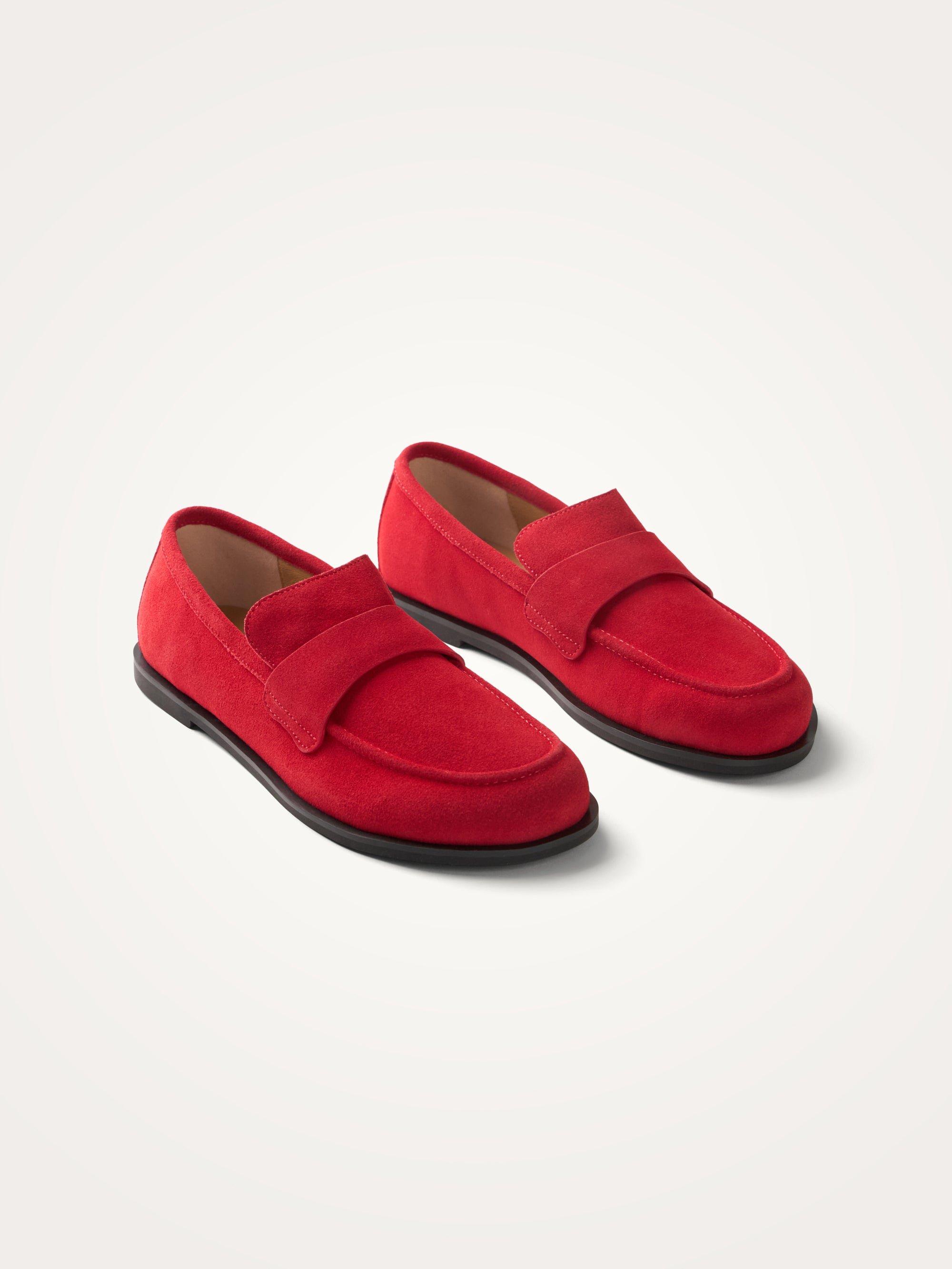 Flat heel moccasins with round toe | Red VANESSA WU Women