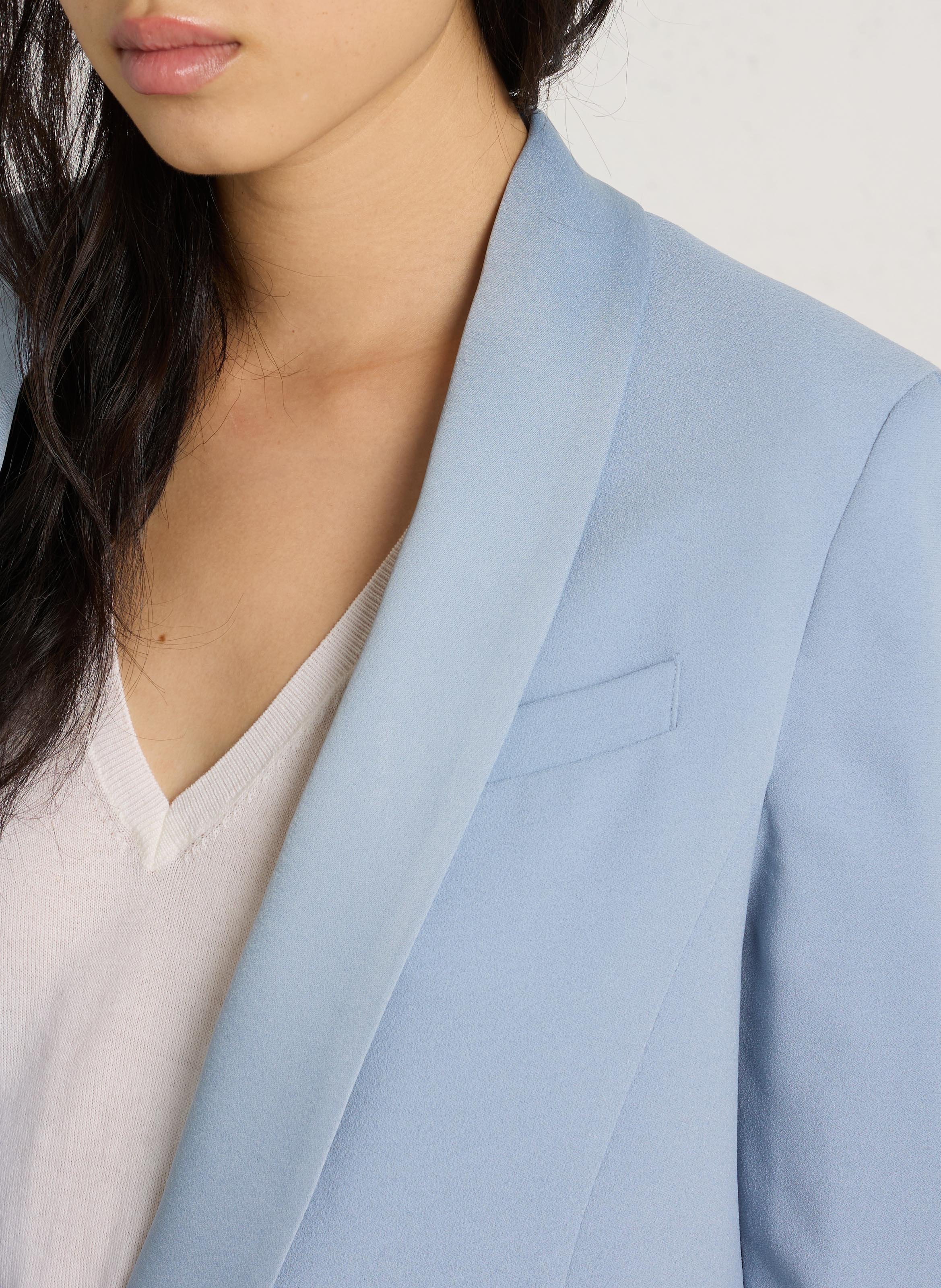 Weite Jacke mit Rüschenkragen IKKS Blau