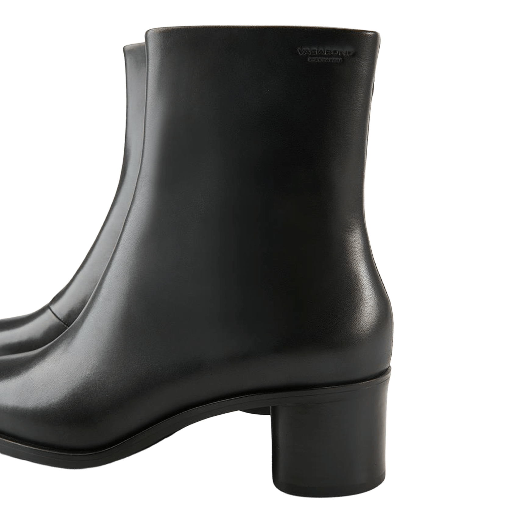 Bottines à bout carré en cuir VAGABOND Noir
