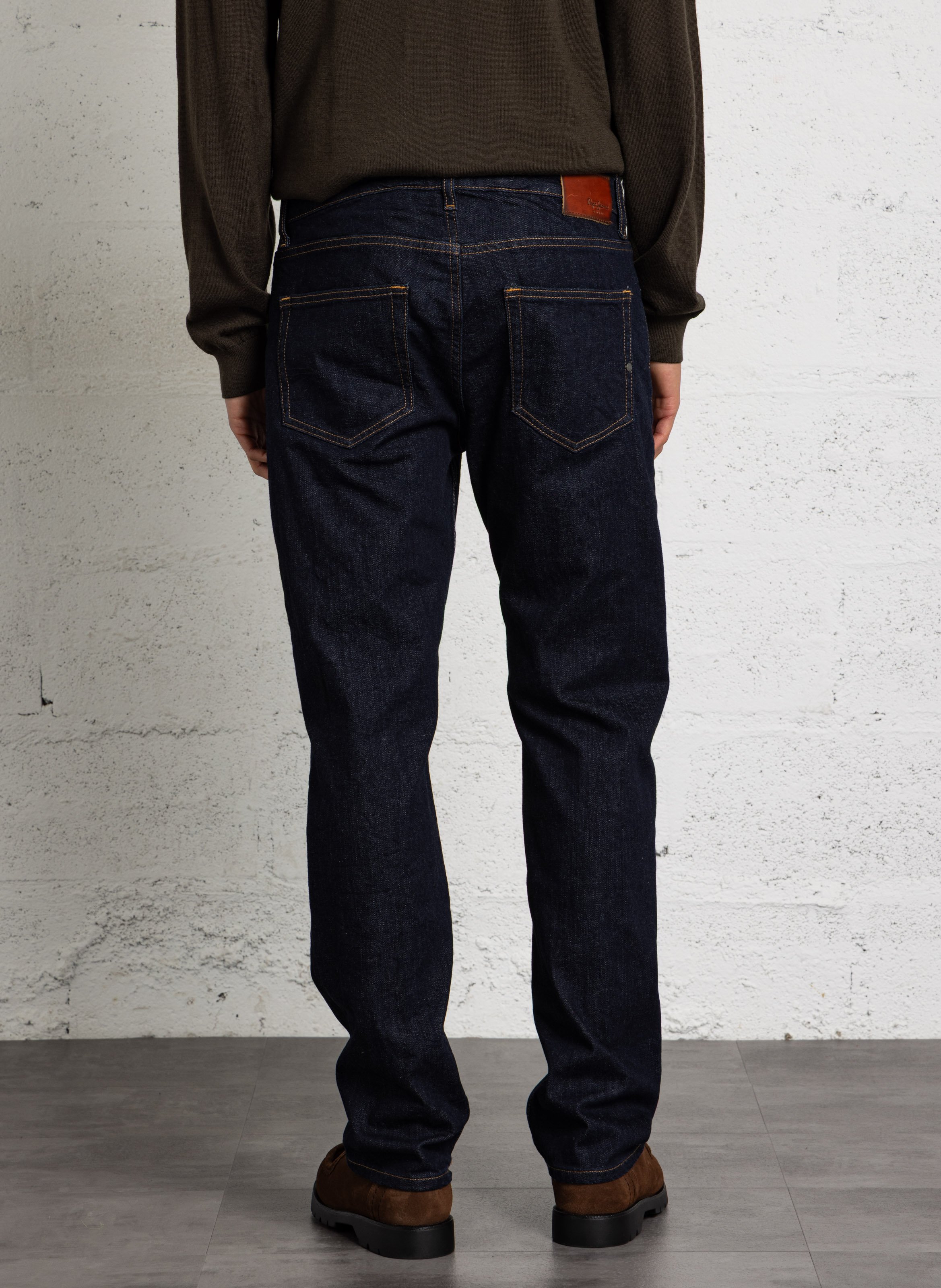 Cotton-blend straight-leg jeans PEPE JEANS Blue