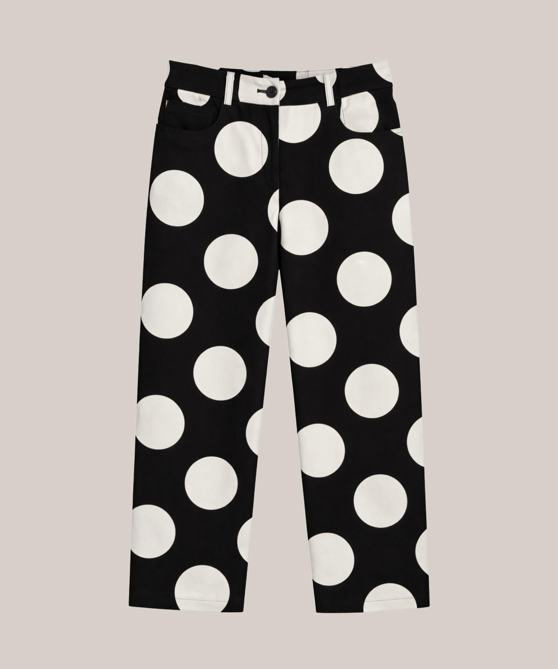 Straight-leg trousers in printed canvas RODIER White