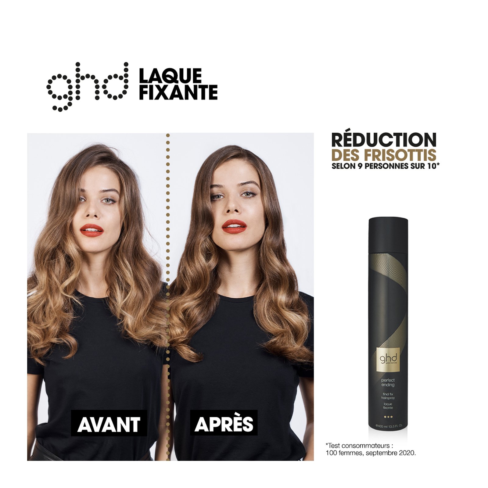 Perfect Ending - Final Fix Hair Spray 400ml GHD Noir