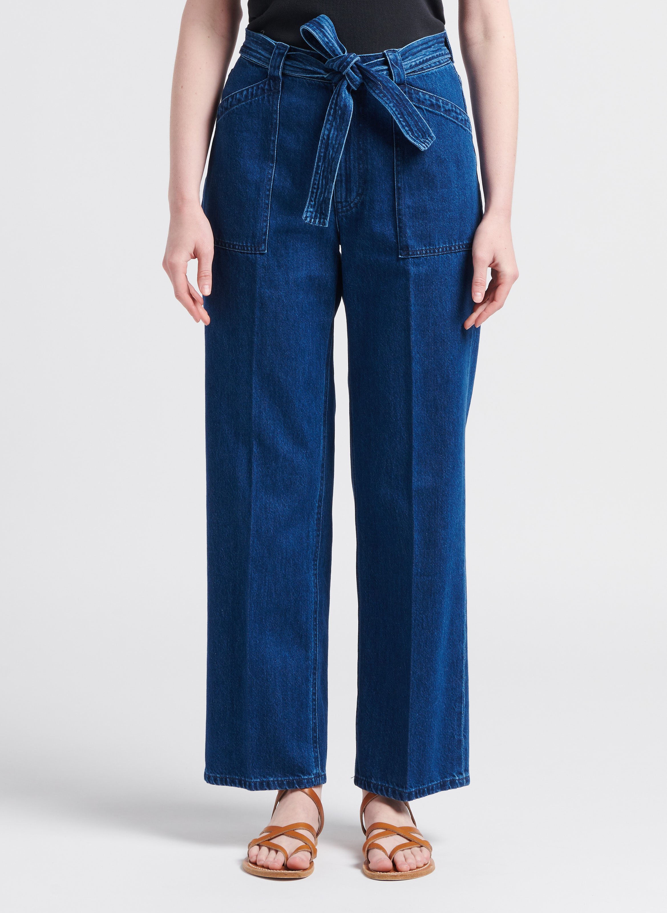 Highrise Wideleg Jeans In 50 Lab Dip Women Place des Tendances