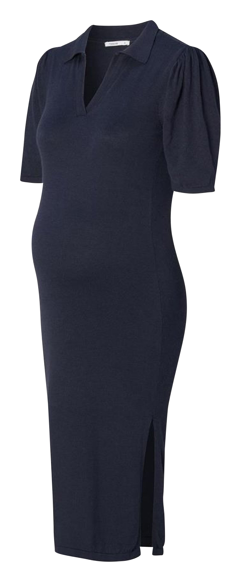 Midikleid aus Baumwoll-Mix Blau