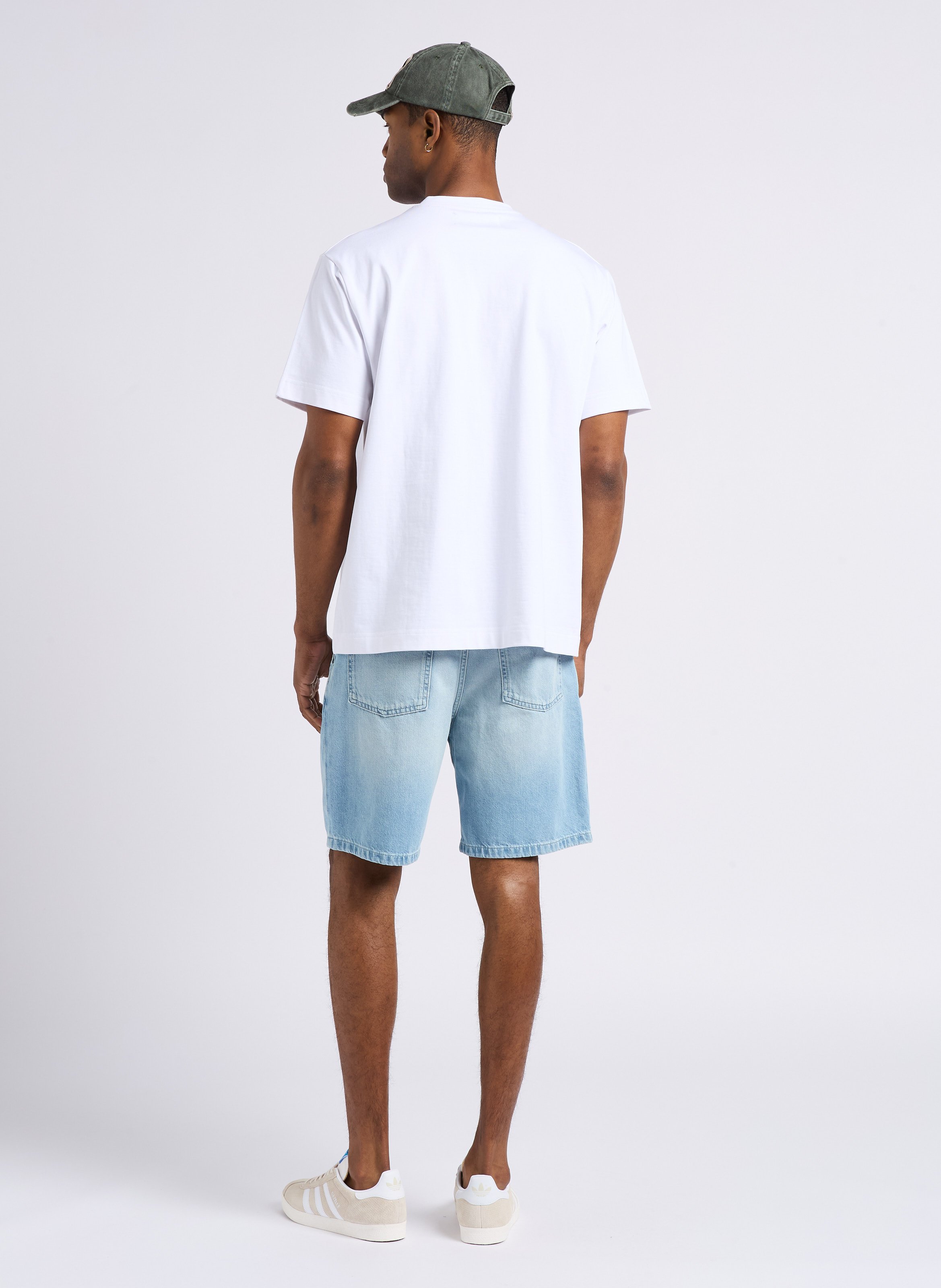 Short droit en coton EDWIN Bleu