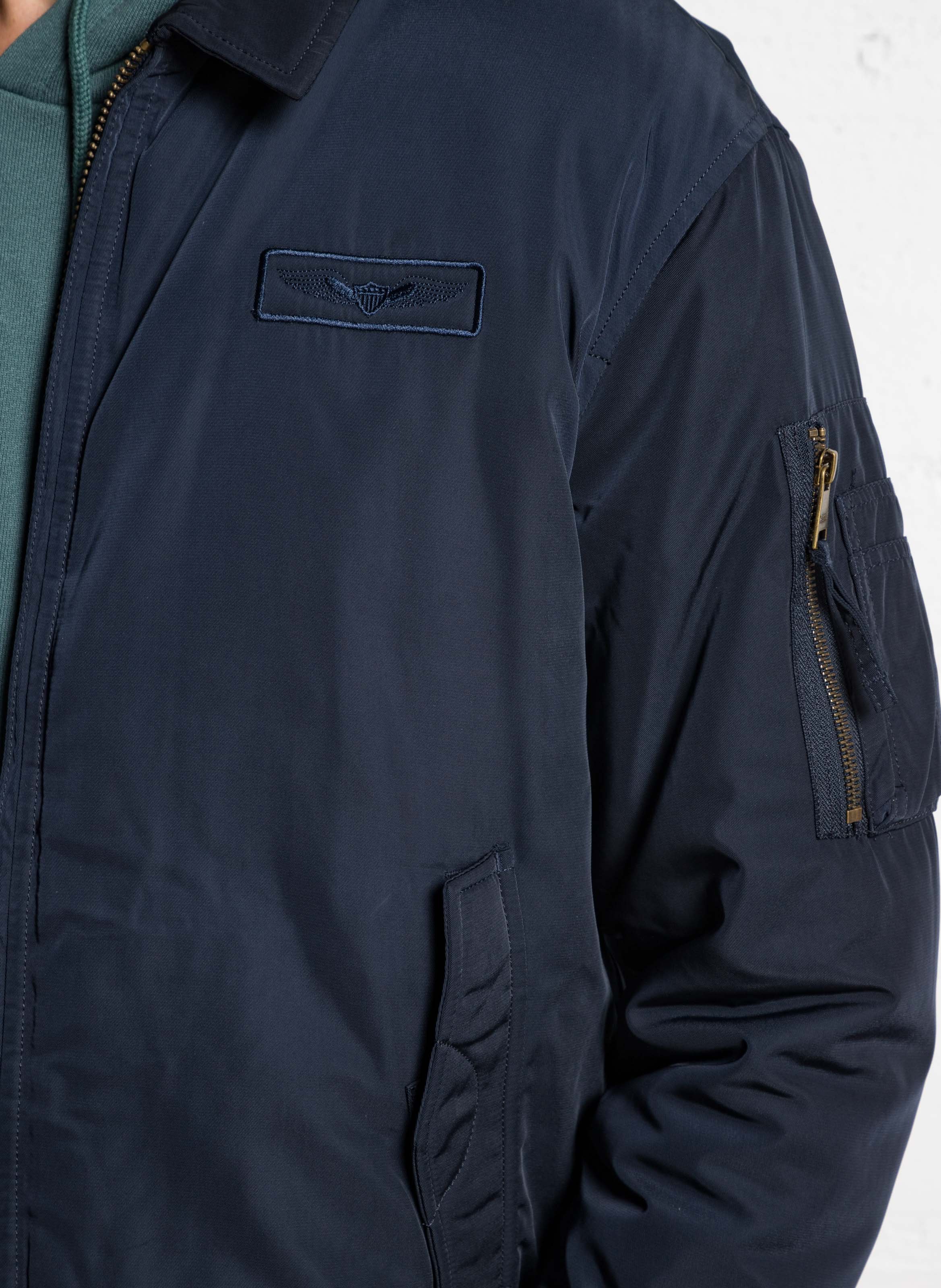 Blouson col à revers droit BOMBERS ORIGINAL Bleu