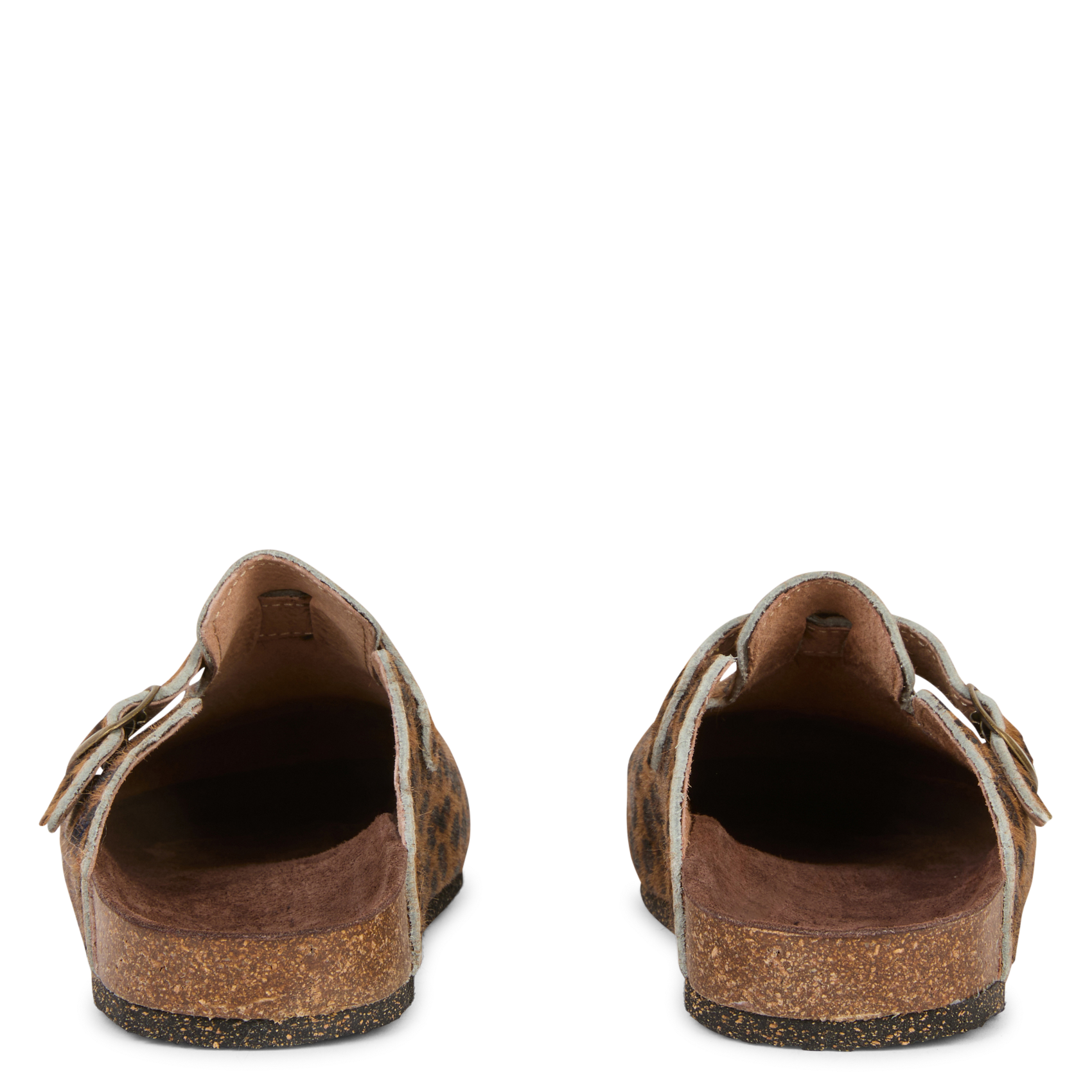 Pony hair leather mules BOSABO Multicolored