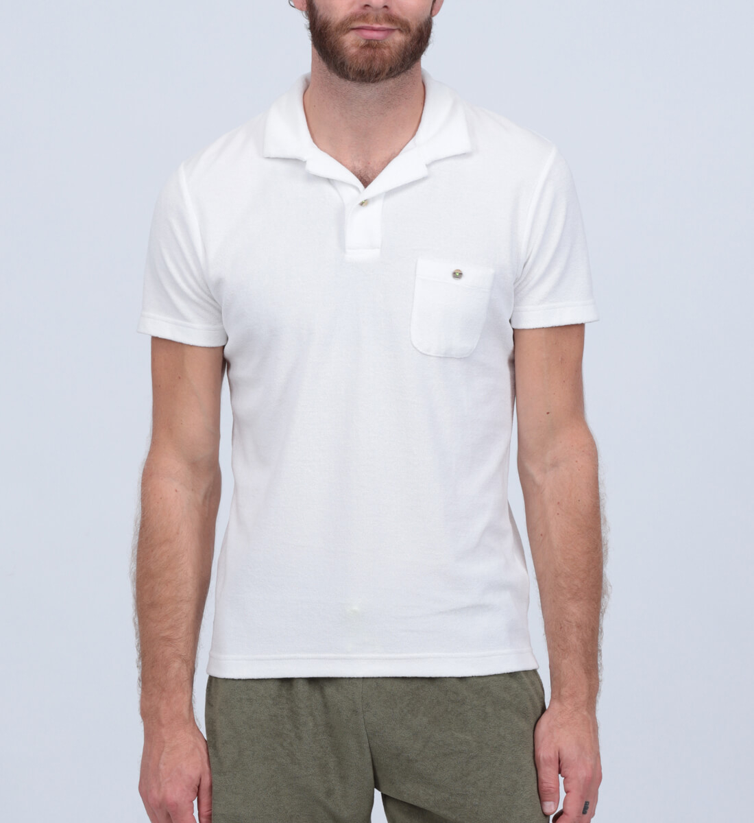Terry cloth polo GILI'S White