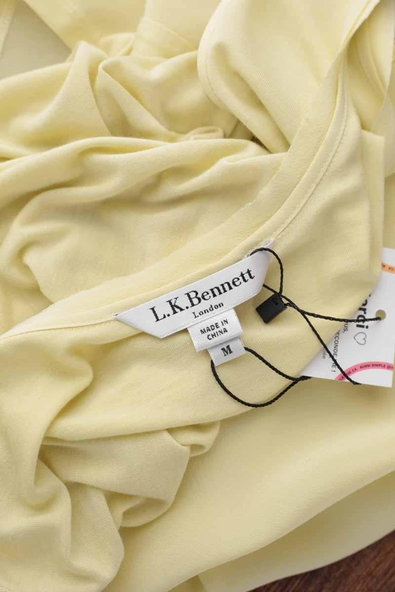 Sleeveless silk top LK BENNETT - Seconde Main Yellow