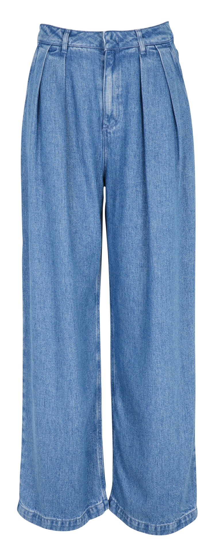 Gekleurde straight-fit jeans met 5 zakken THE NEW SOCIETY Blauw