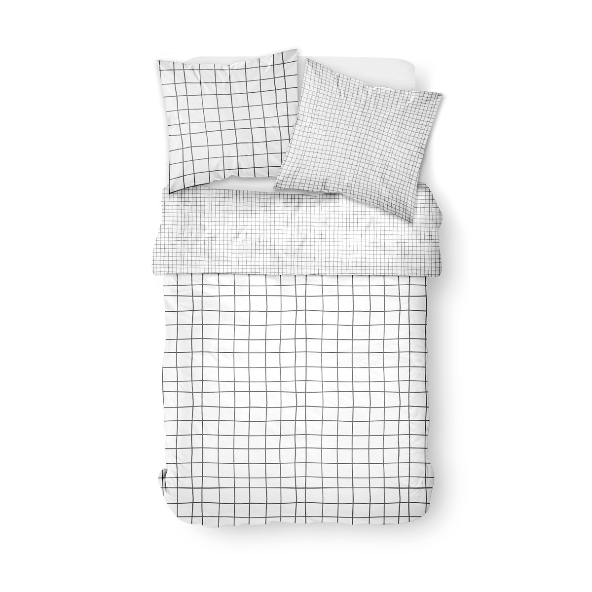 Printed cotton bed set TODAY LINGE DE MAISON White