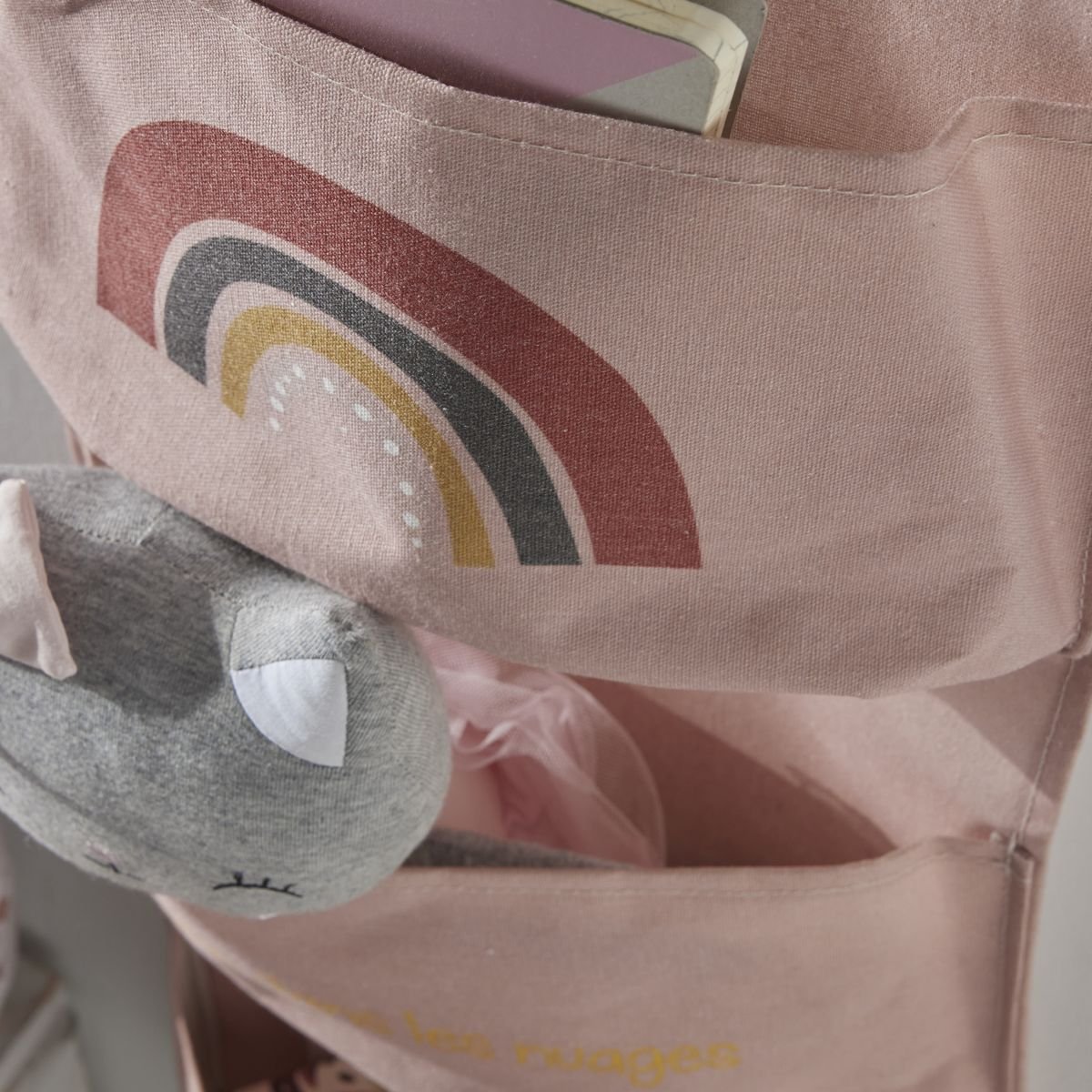 Fabric wall organizer FACTORY Pink