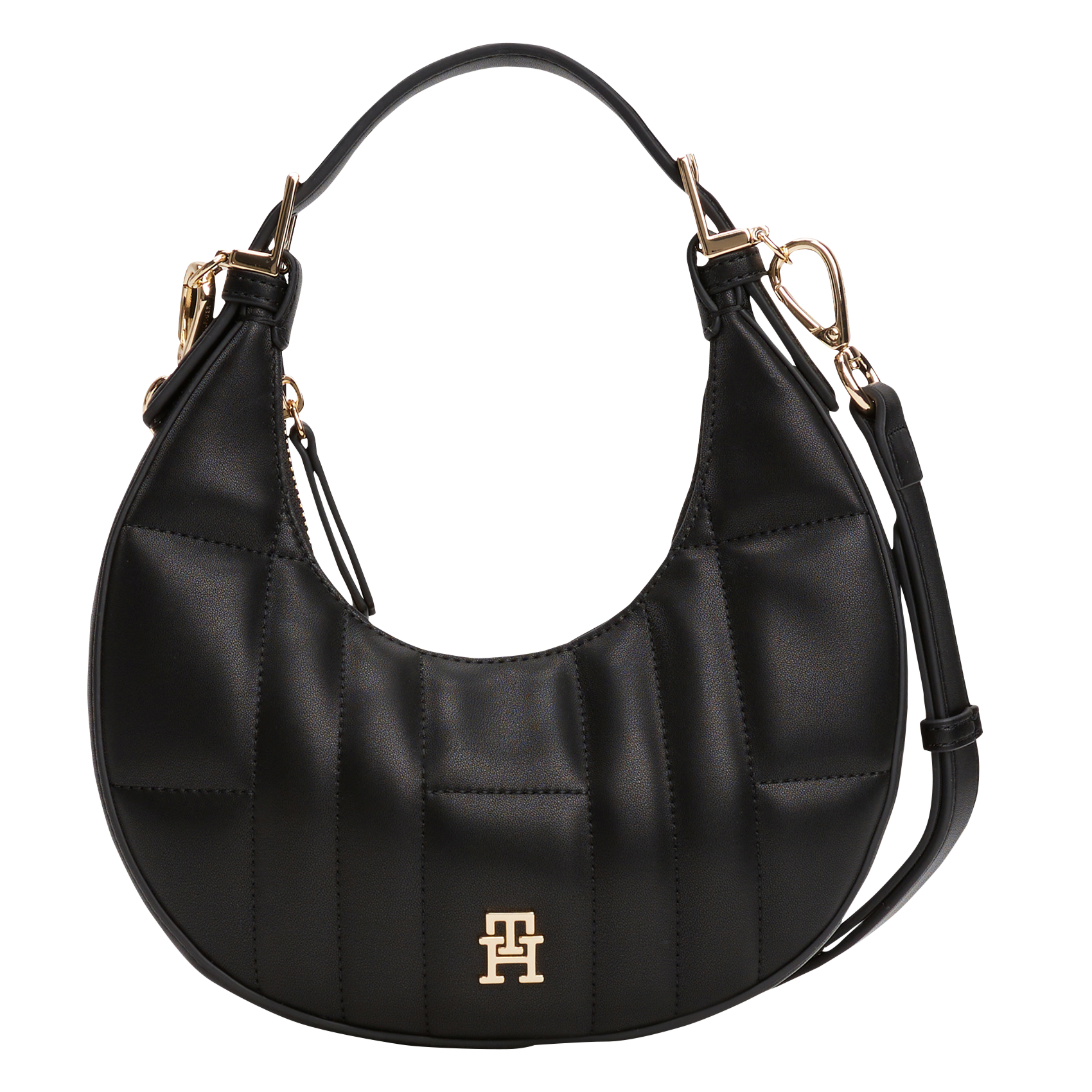 Quilted handbag TOMMY HILFIGER Black