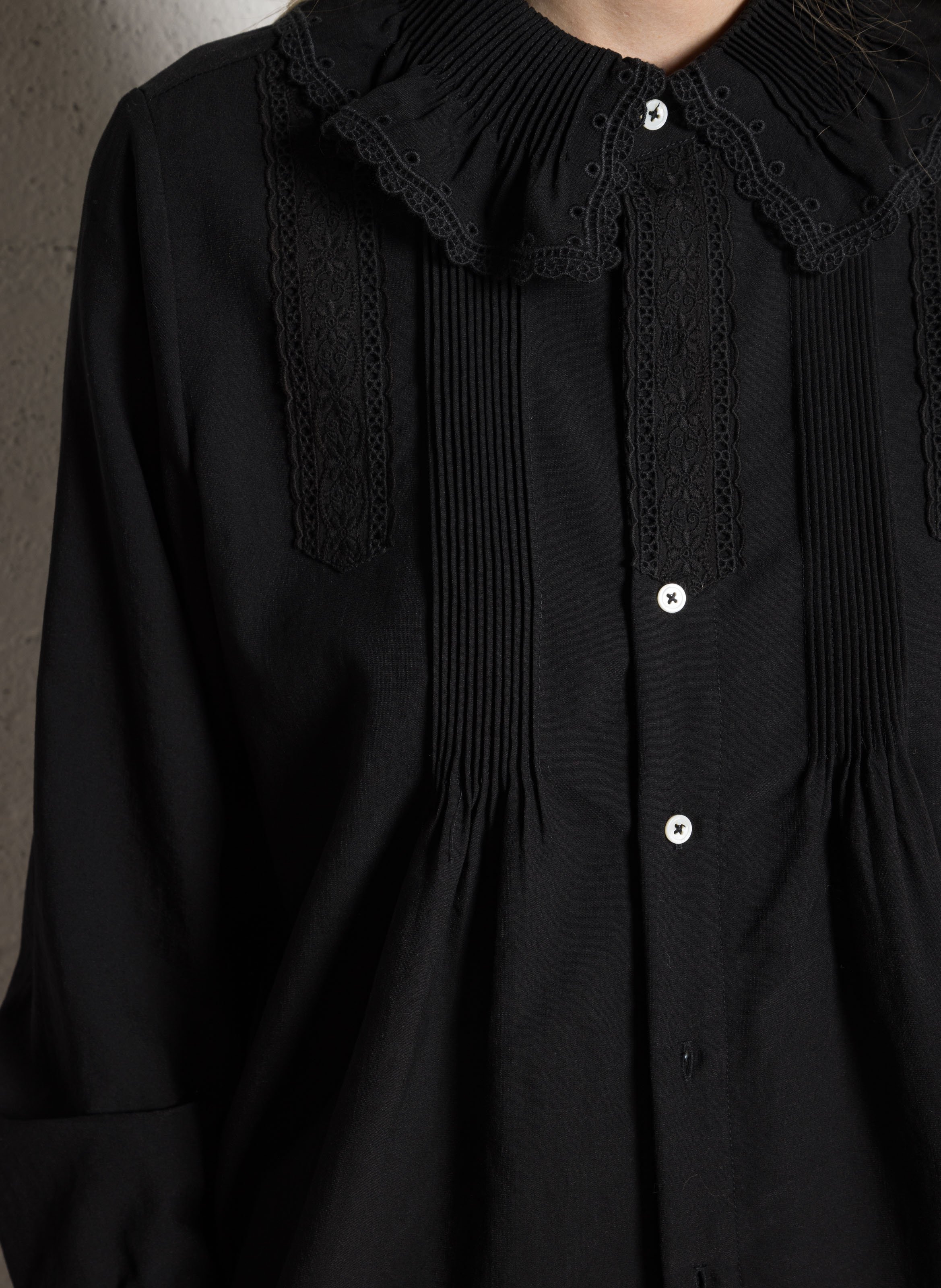 Oversize besticktes Hemd JC SOPHIE Schwarz