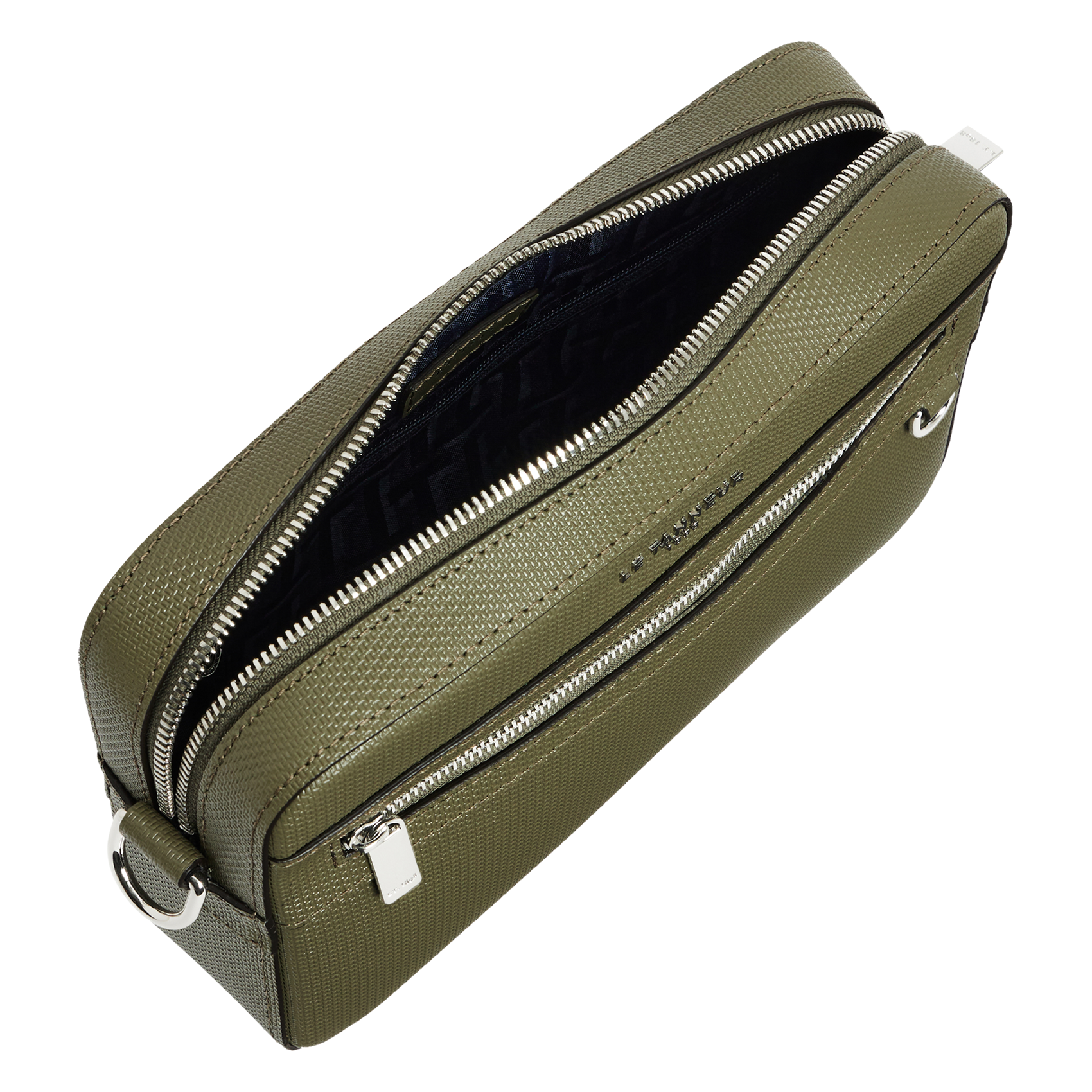 Kleine, leren schoudertas LE TANNEUR Groen