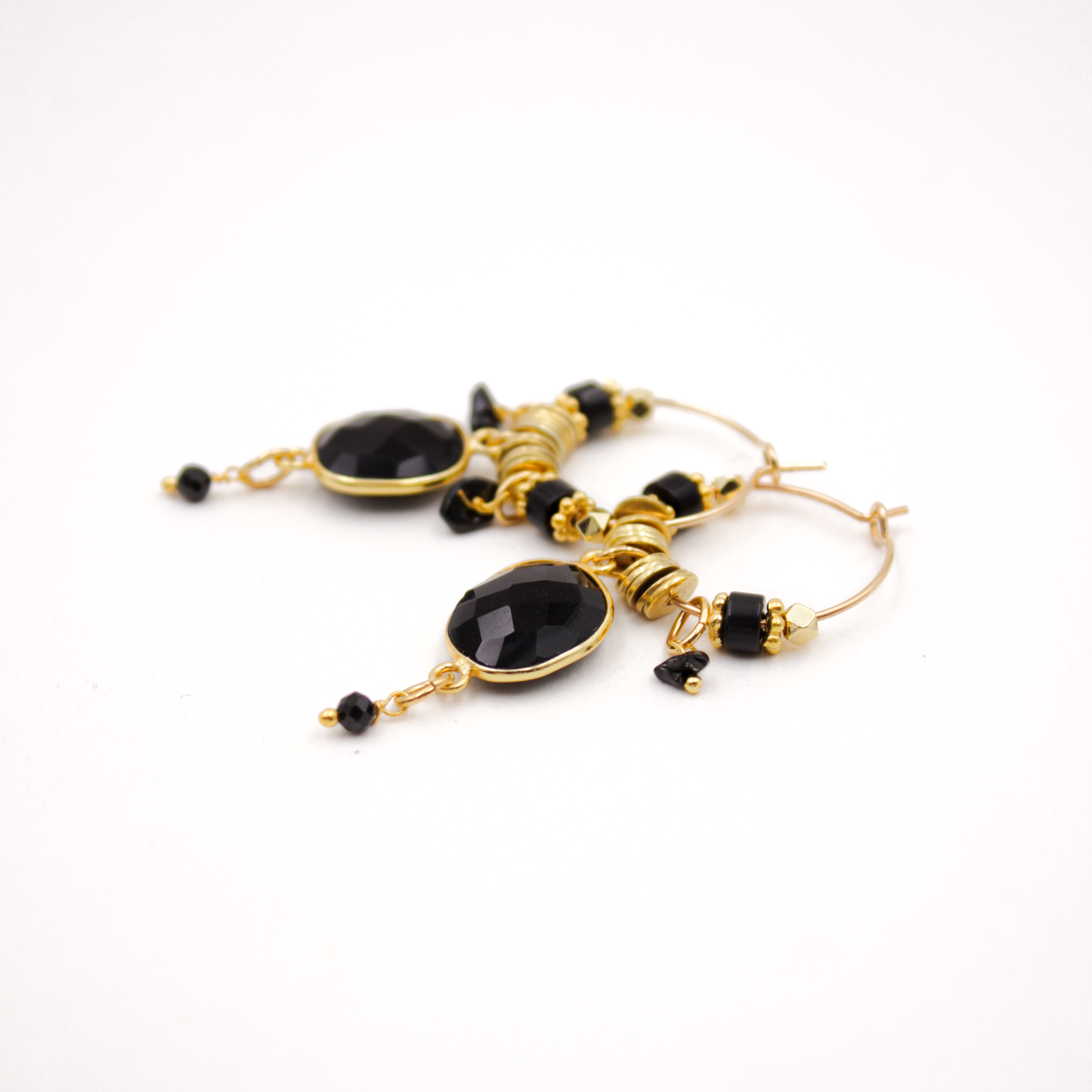 Créoles pierres - alba L'ATELIER DES DAMES Golden