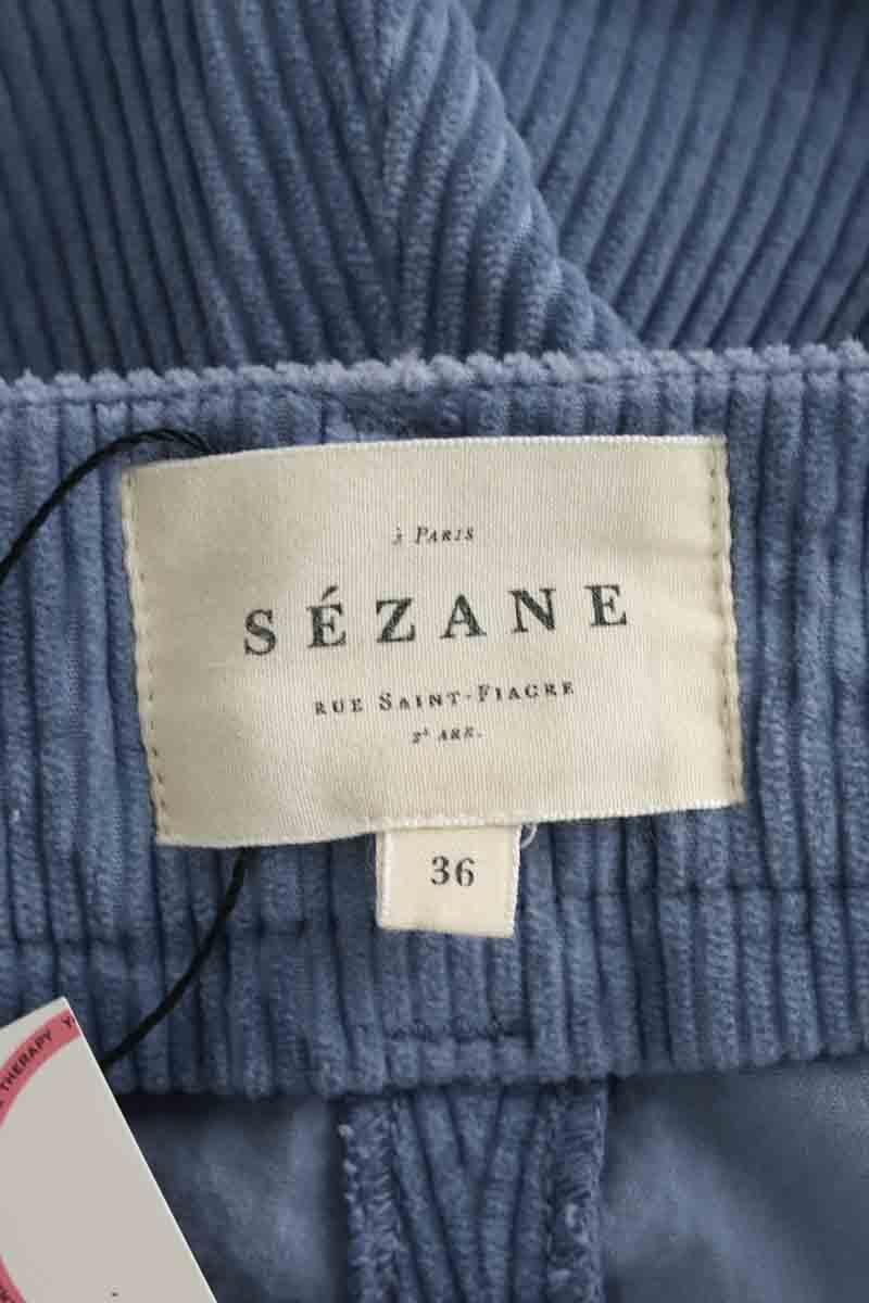Slim-fit cotton cargo pants SEZANE - Seconde main Blue