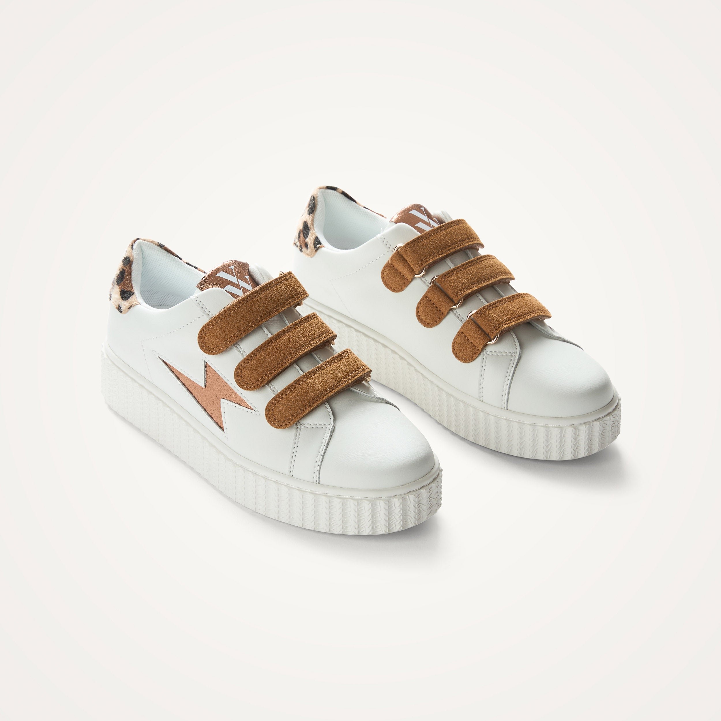 Low Velcro trainers VANESSA WU Brown