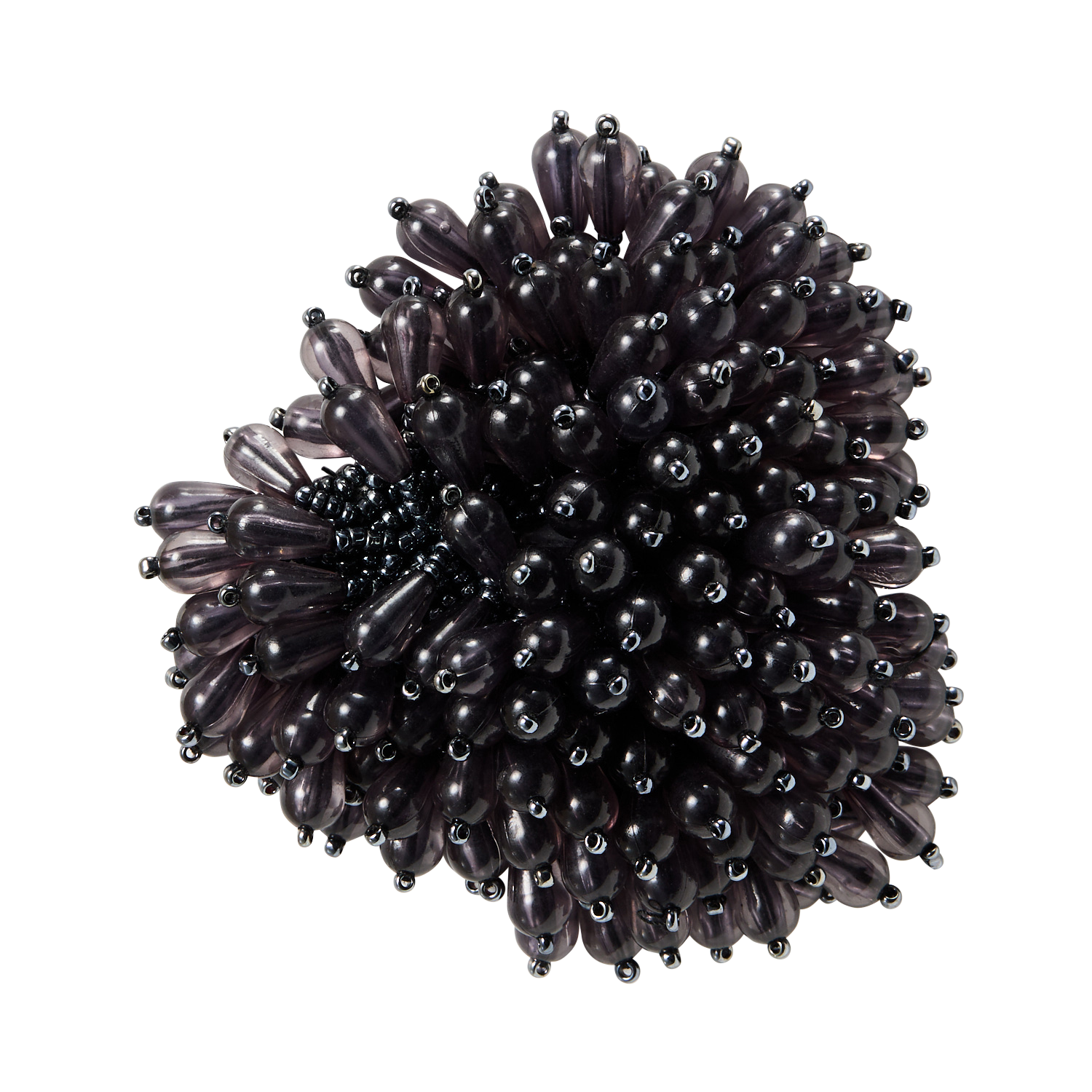 Broche trébol perlado con efecto pompón FEEKA