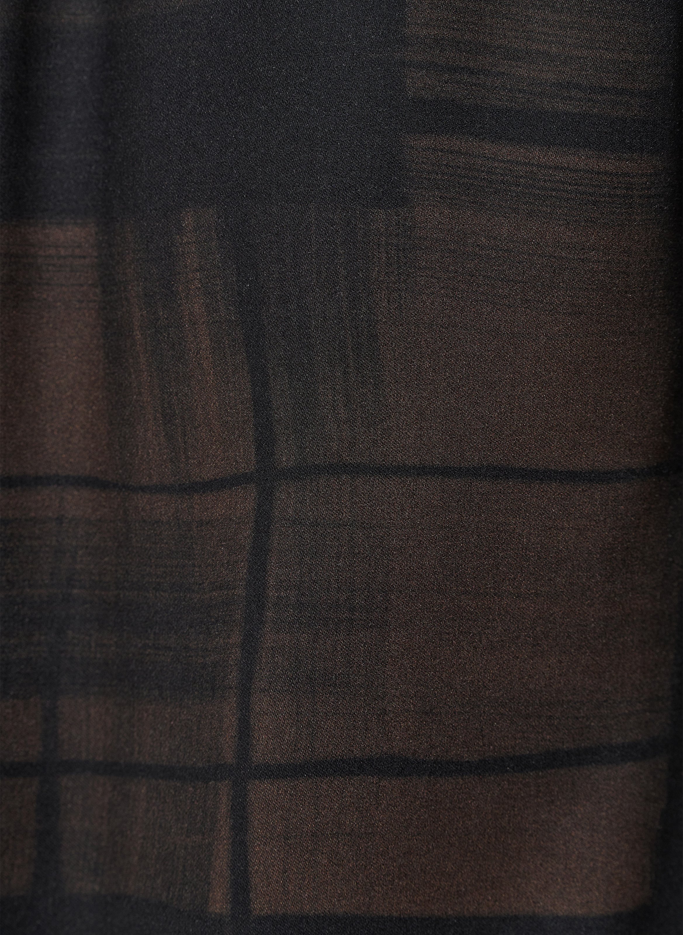 Chemise col classique imprimée HUMILITY Marron