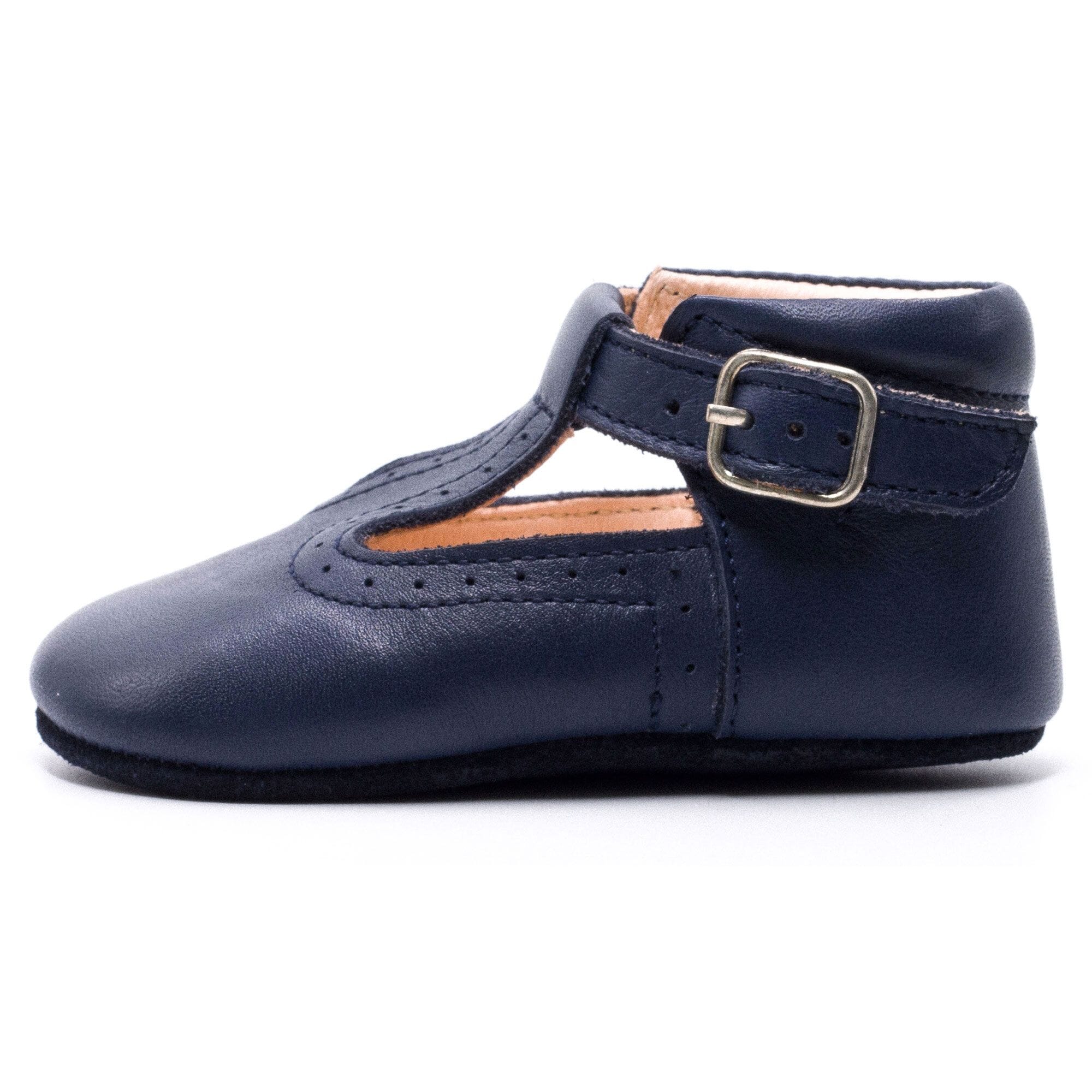 Baby leather bootie Boni & Sidonie Blue