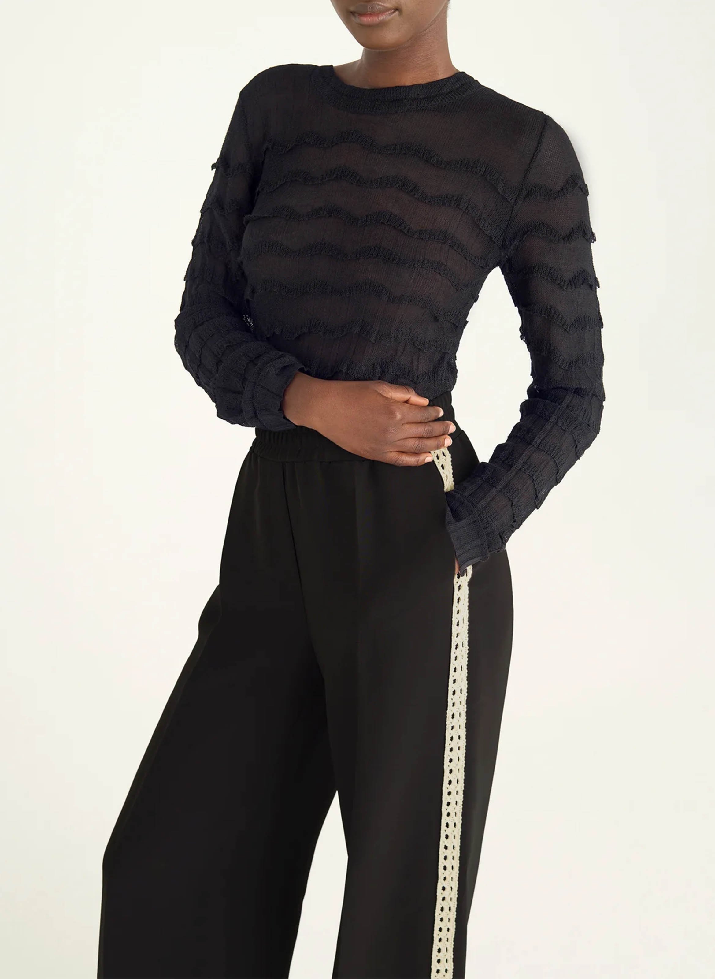 Wide trousers COTELAC Black