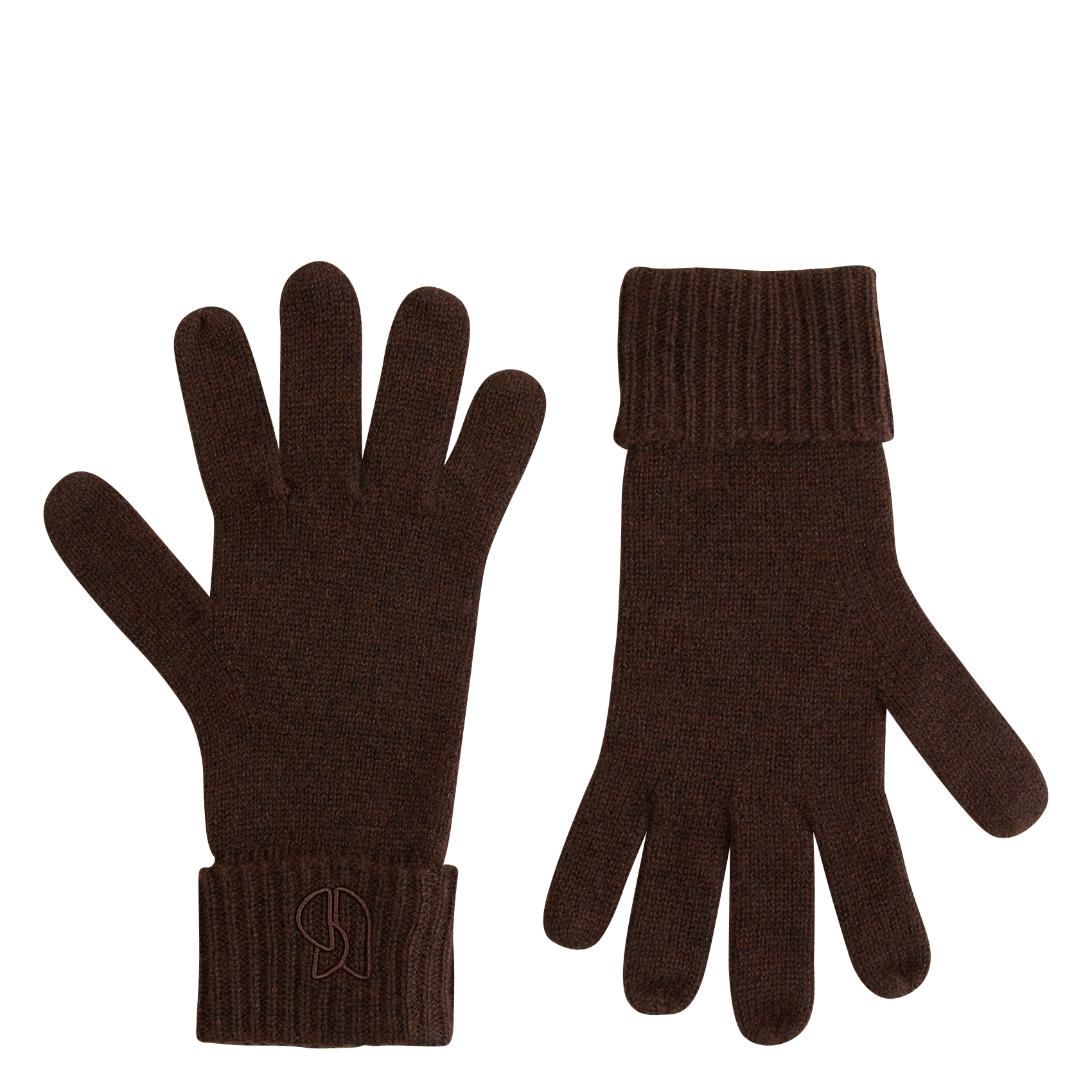 Cashmere gloves BA&SH Brown