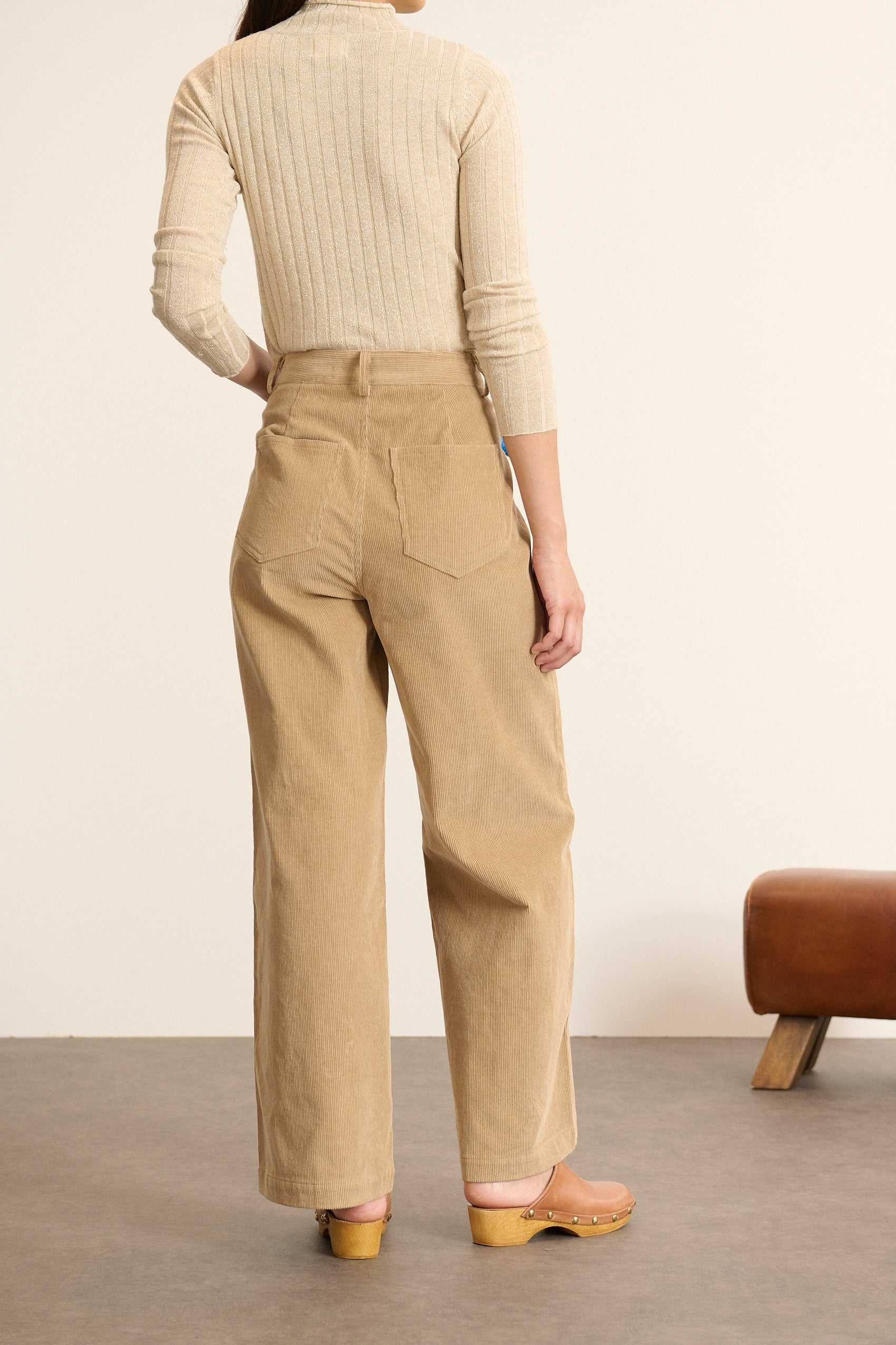 Corduroy carrot pants GARANCE PARIS Beige