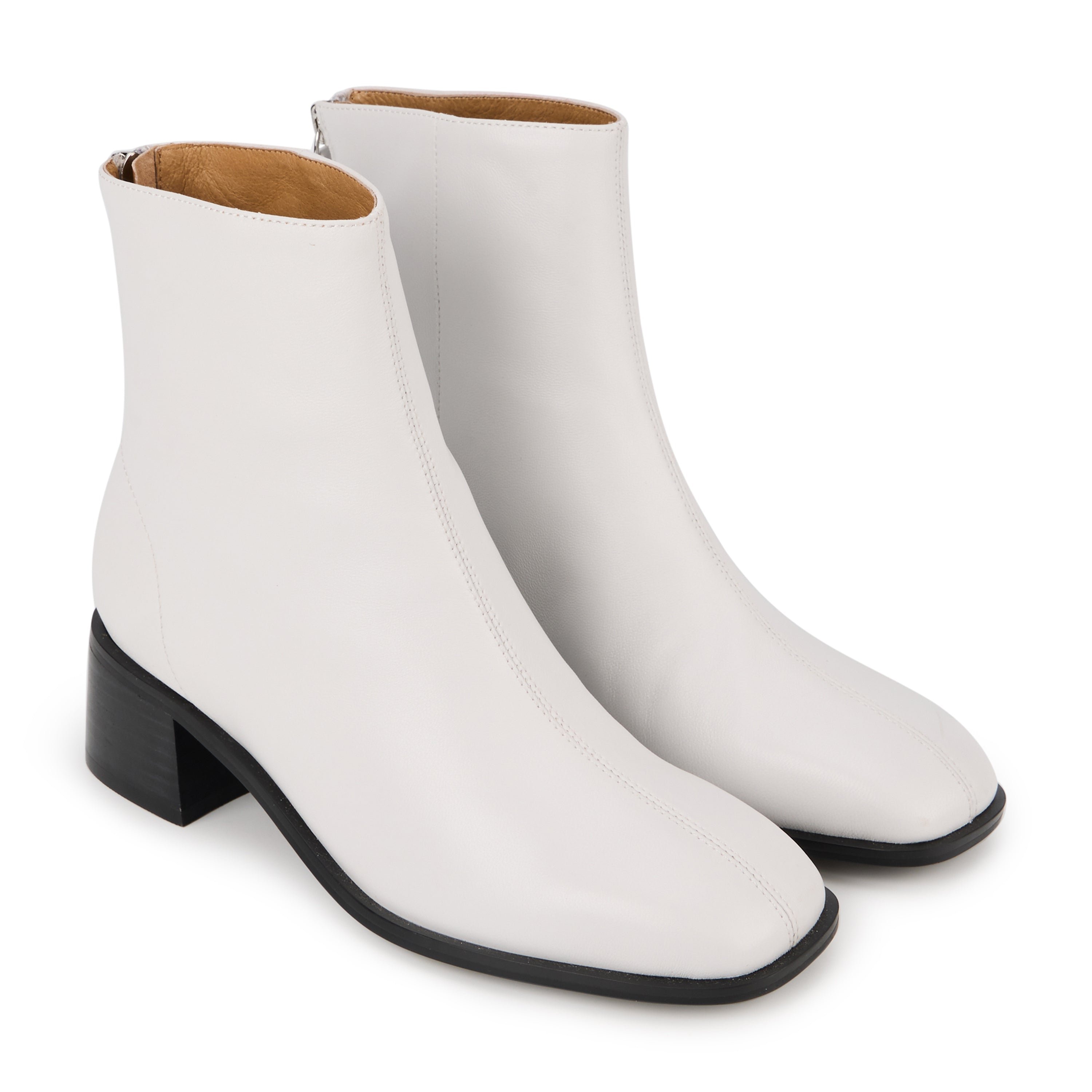 Smooth leather Coralie BONS BAISERS PARIS White