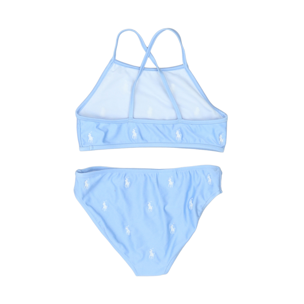 Blue two-piece swimsuit for children - 8 years POLO RALPH LAUREN - Seconde Main Blue