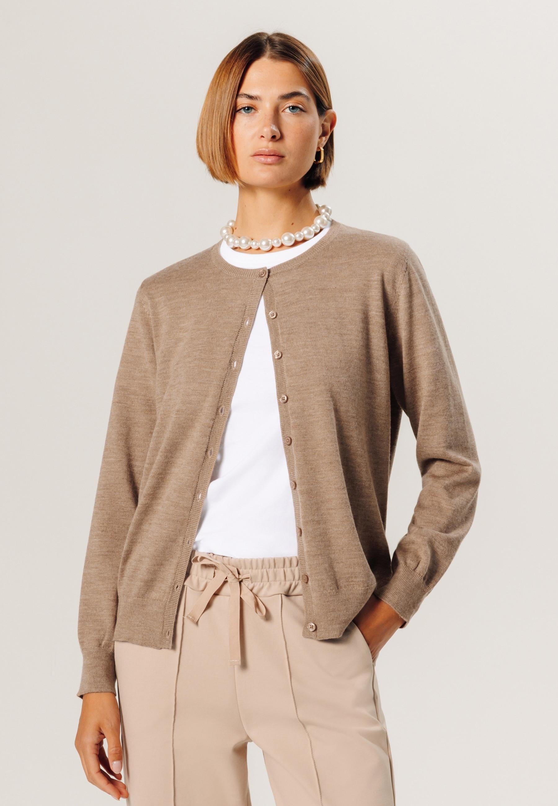 Merino wool cardigan RODIER Beige