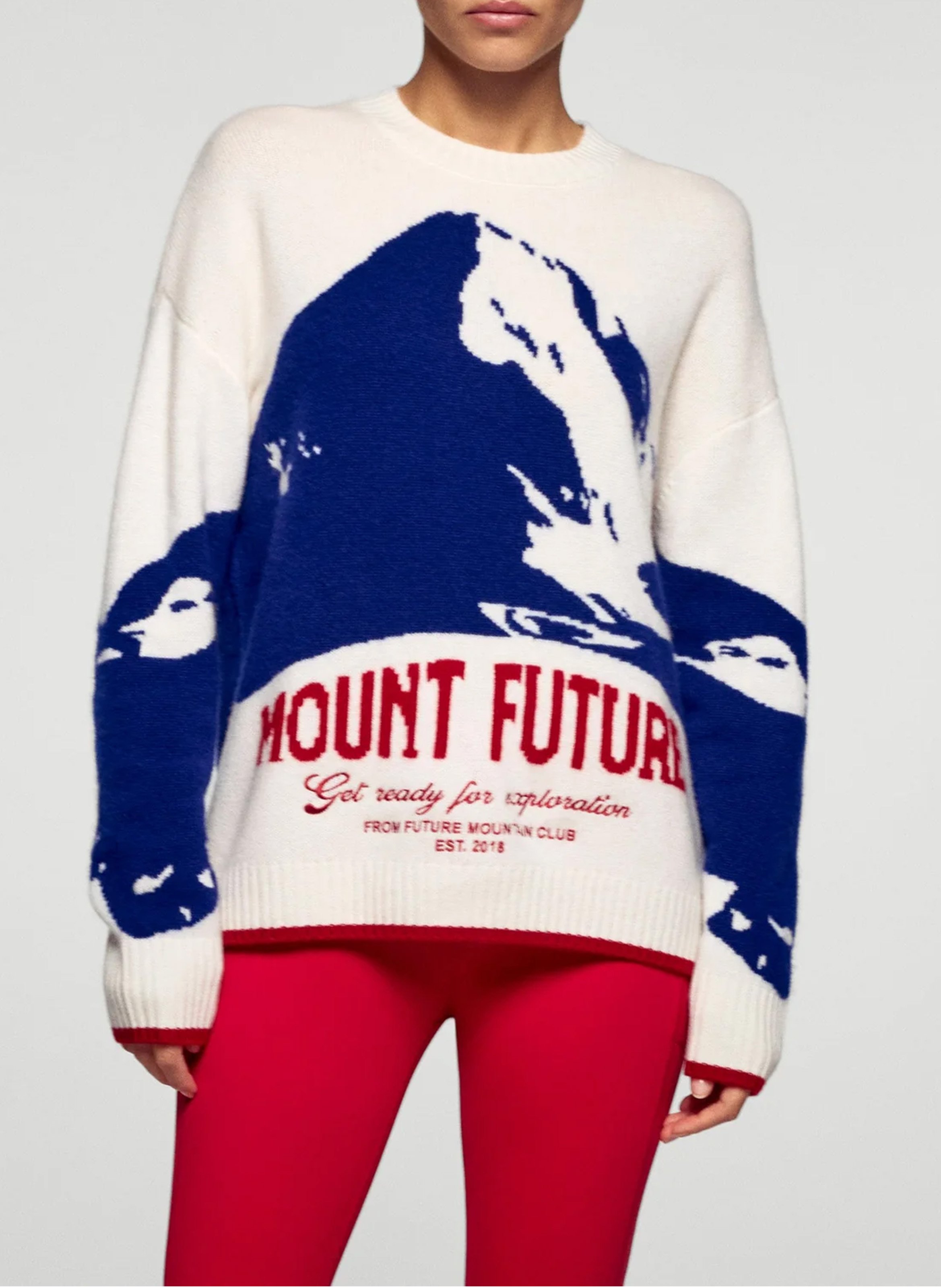 Pull col rond en cachemire FROM FUTURE Beige