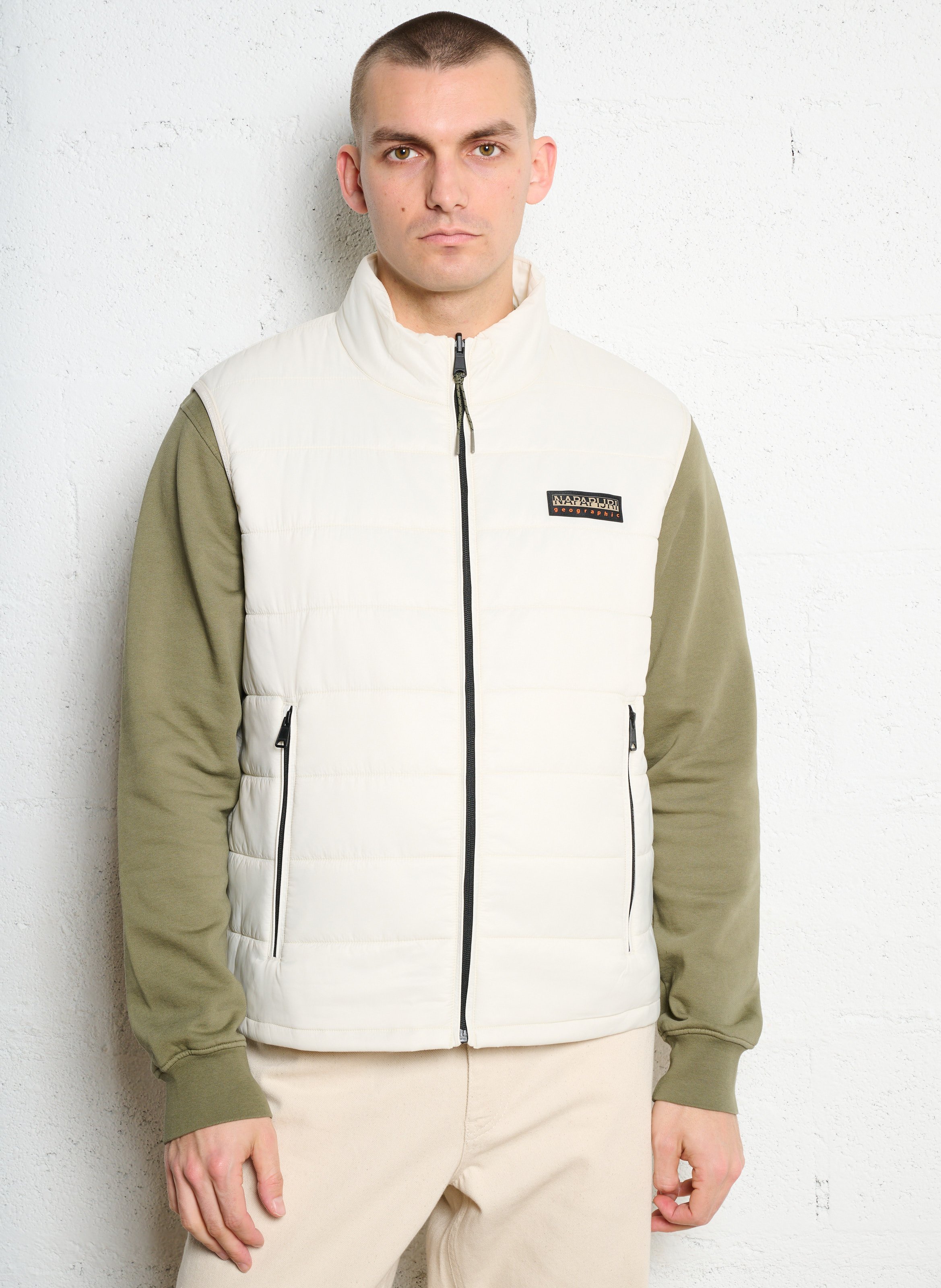 Rechte parka met opstaande kraag NAPAPIJRI Groen